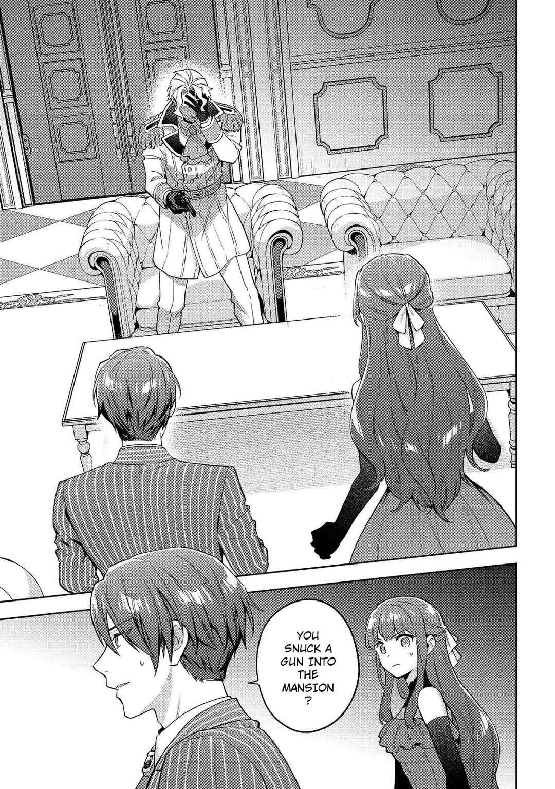 Akutou Ikka no Mana Musume, Tensei Saki mo Otome Game no Gokudou Reijou deshita Chapter 26 - Page 1
