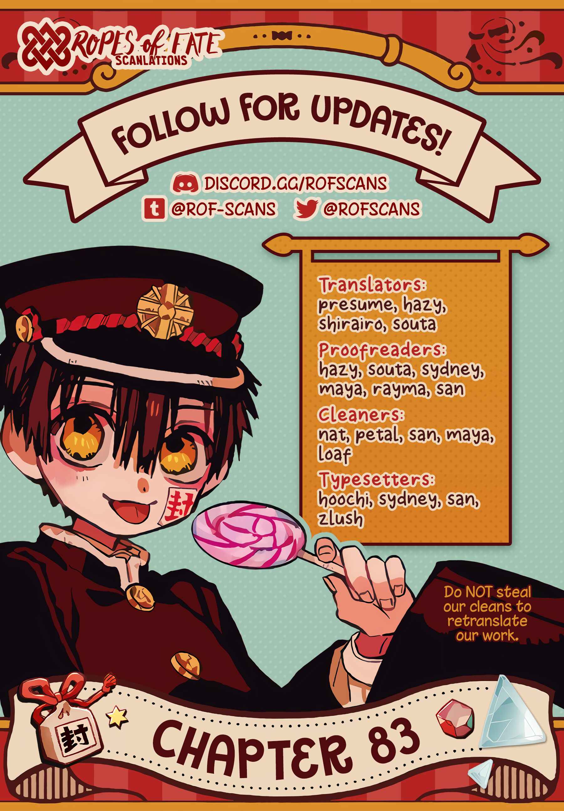 Jibaku Shounen: Hanako-kun Chapter 83 - Page 1