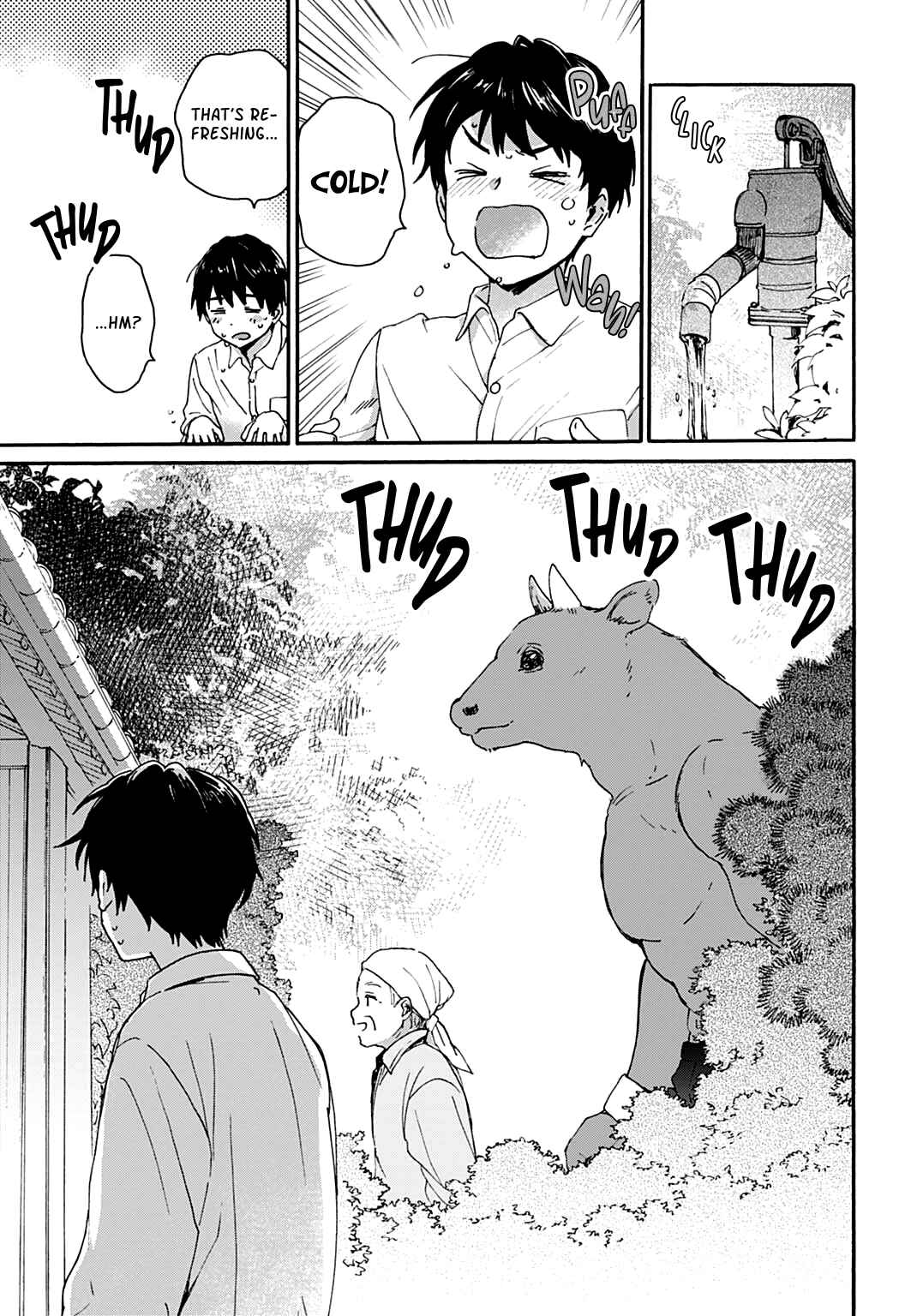 Toaru Riman, Mofumofu Tanuki to Fushigi na Inaka Kurashi wo Hajimeru Chapter 1 - Page 24