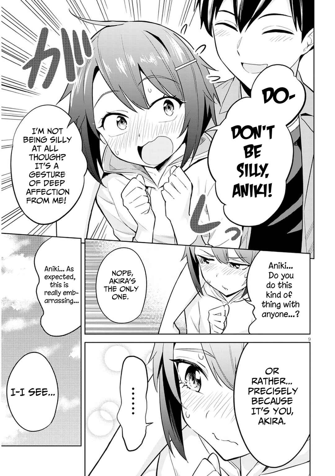 Jitsu wa Imouto deshita. ~Saikin Dekita Giri no Otouto no Kyorikan ga Yatara Chikai Wake~ Chapter 4 - Page 9