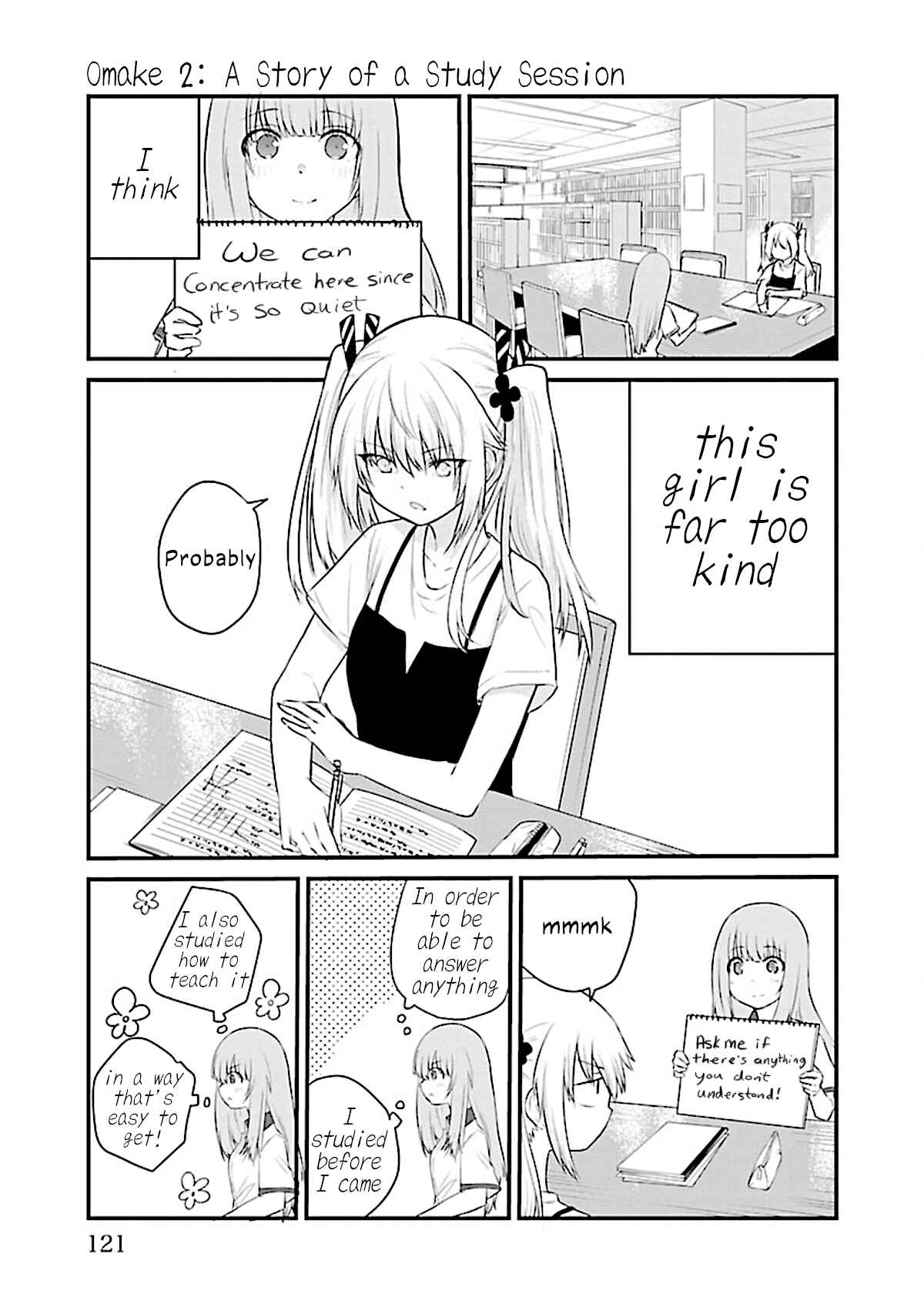 Koe ga dasenai Shoujo wa "Kanojo ga Yasashisugiru" to Omotte iru Chapter 54.5 - Page 5