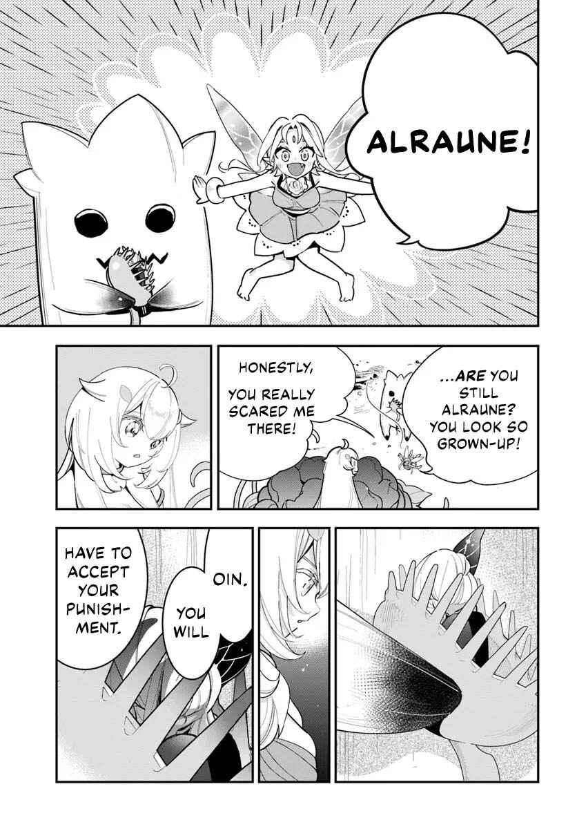 Shokubutsu Monster Musume Nikki: Seijo datta Watashi ga Uragirareta Hate ni Alraune ni Tensei Shite Shimatta node, kore kara wa Kougousei o Shinagara Shizuka ni Shokubutsu Life o Sugoshimasu Chapter 26 - Page 22