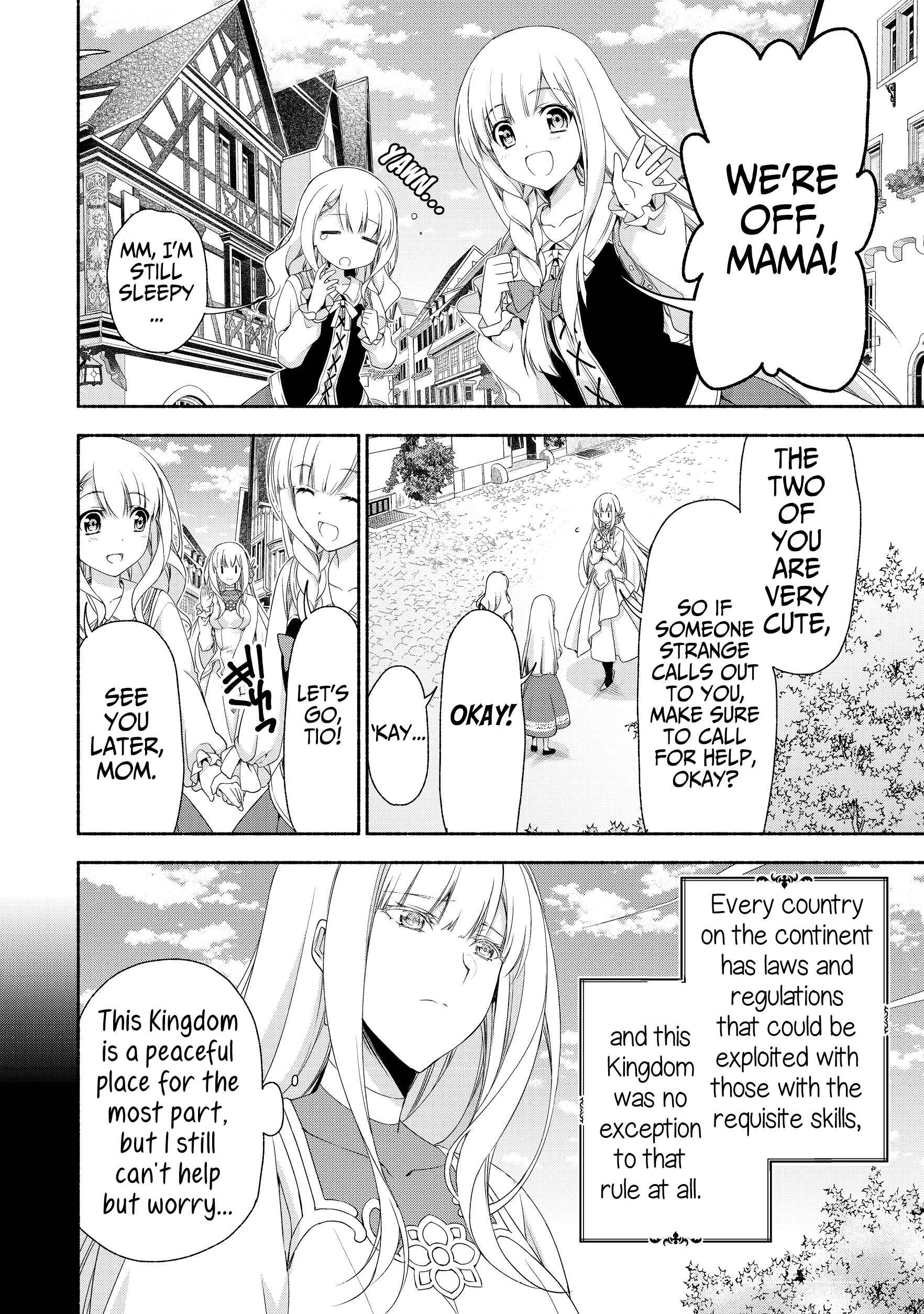 Moto Kizoku Reijou de Mikon no Haha Desuga, Musumetachi ga Kawaii Sugite Boukenshagyo mo Ku ni Narimasen Chapter 2.1 - Page 6