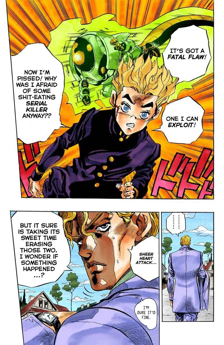 JoJo no Kimyou na Bouken: Part 4 - Diamond wa Kudakenai Color-ban Chapter 92 - Page 19