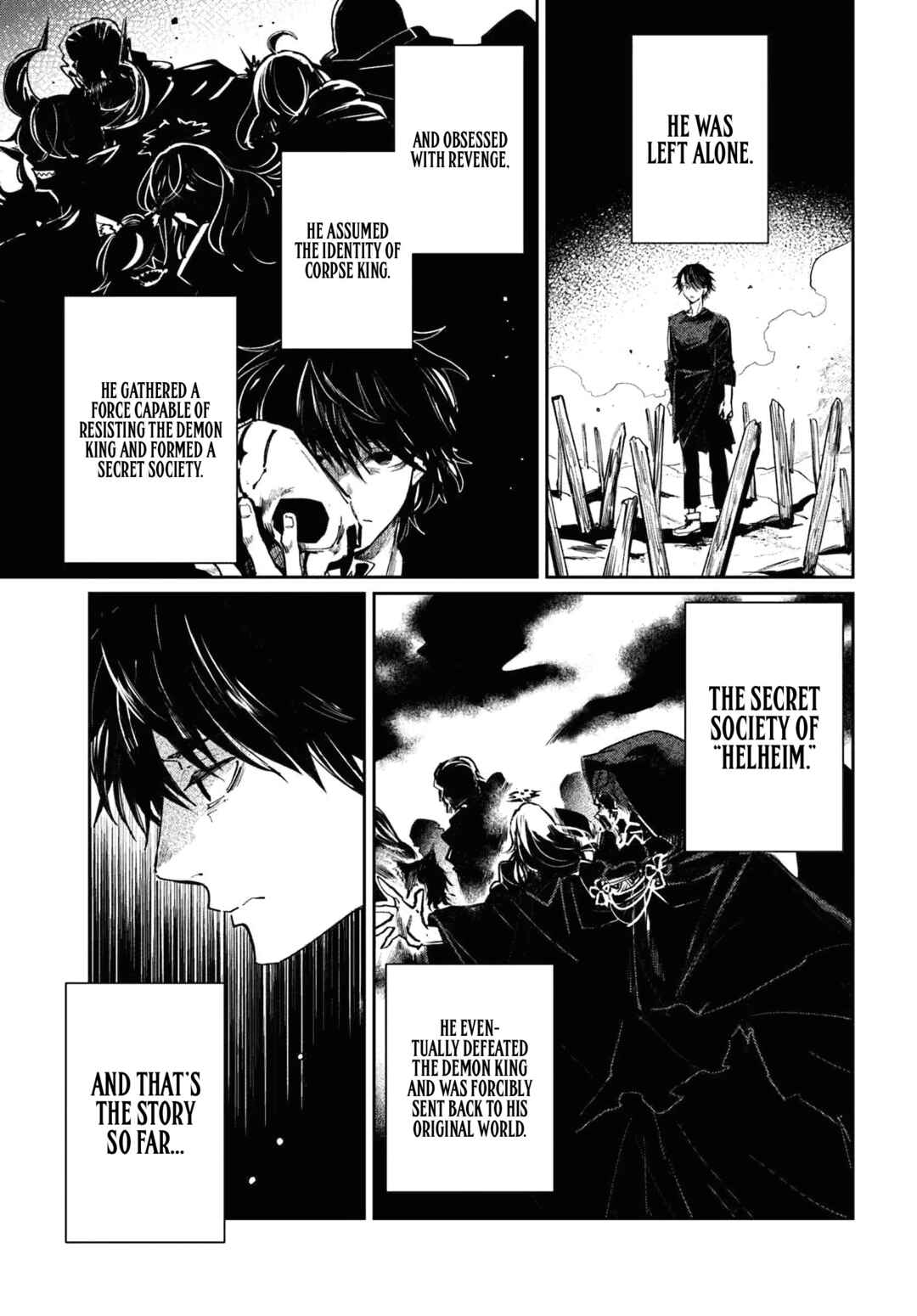 Shiou no Kikan: Moto Yuusha no Ore, Jibun ga Soshiki Shita Chuuni Himitsu Kessha o Tomeru tame ni Futatabi Isekai ni Shoukan Sareteshimau Chapter 1 - Page 6