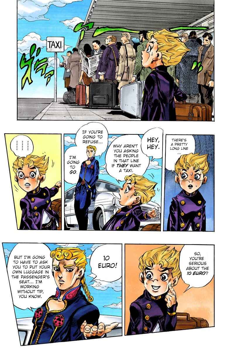 JoJo no Kimyou na Bouken: Part 5 - Ougon no Kaze Color-ban Chapter 1 - Page 12