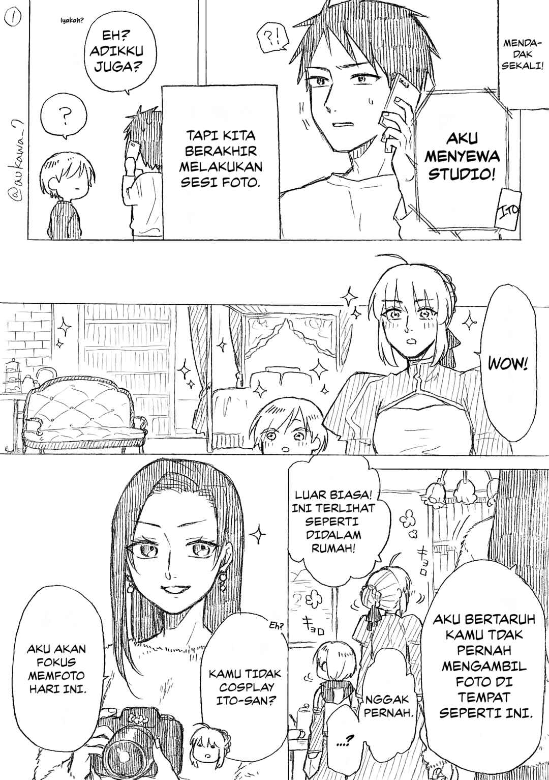 Josou Cosplayer ni Otouto ga Dekiru Manga Chapter 7.2 - Page 2