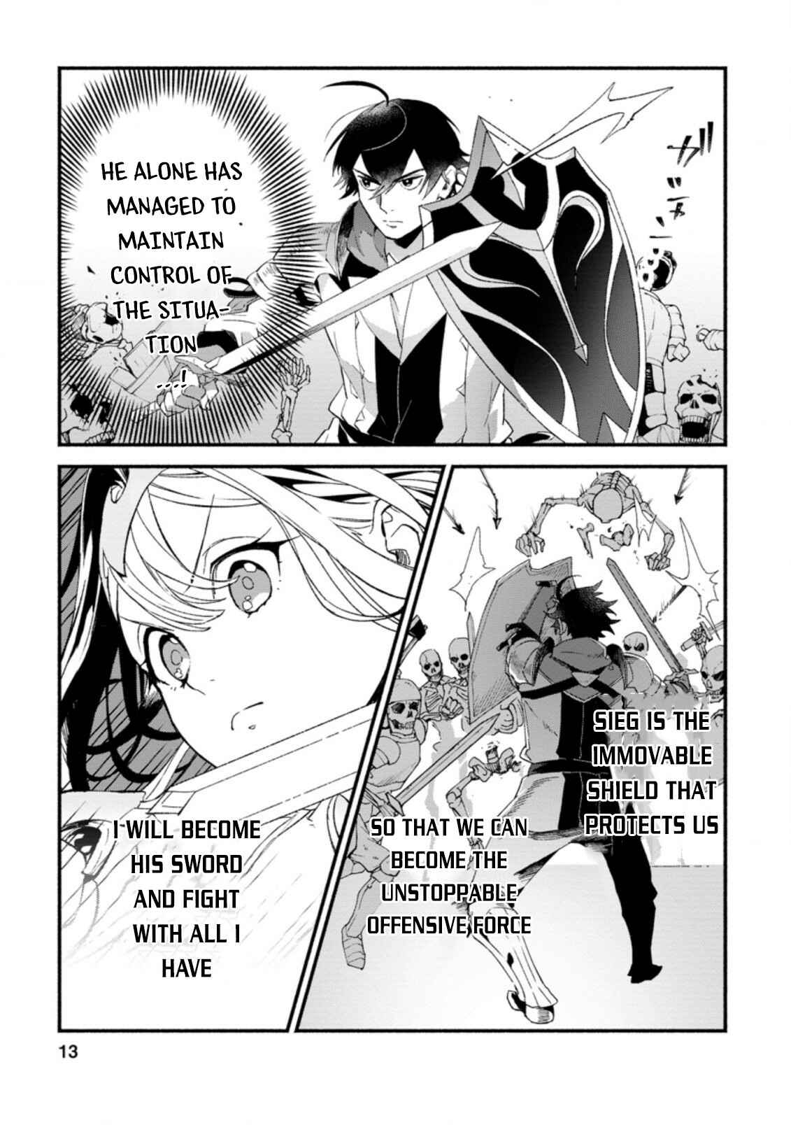 Sono Monban, Saikyou ni Tsuki: Tsuihou Sareta Bougyoryoku 9999 no Senshi, Outo no Monban to shite Musou Suru Chapter 6 - Page 11