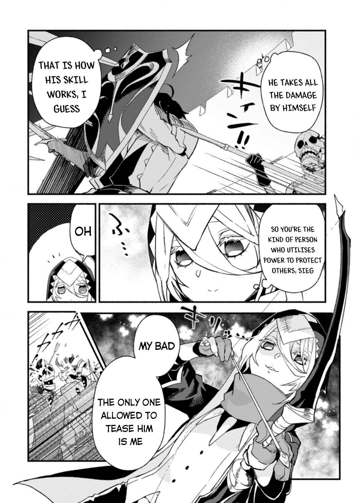 Sono Monban, Saikyou ni Tsuki: Tsuihou Sareta Bougyoryoku 9999 no Senshi, Outo no Monban to shite Musou Suru Chapter 6 - Page 12