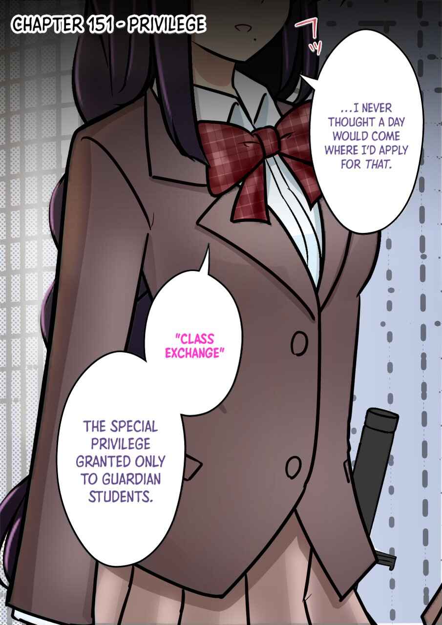 Danjo-hi 1:39 no Heikou Sekai wa Omoi no Hoka Futsuu (Fan Colored) Chapter 151 - Page 1