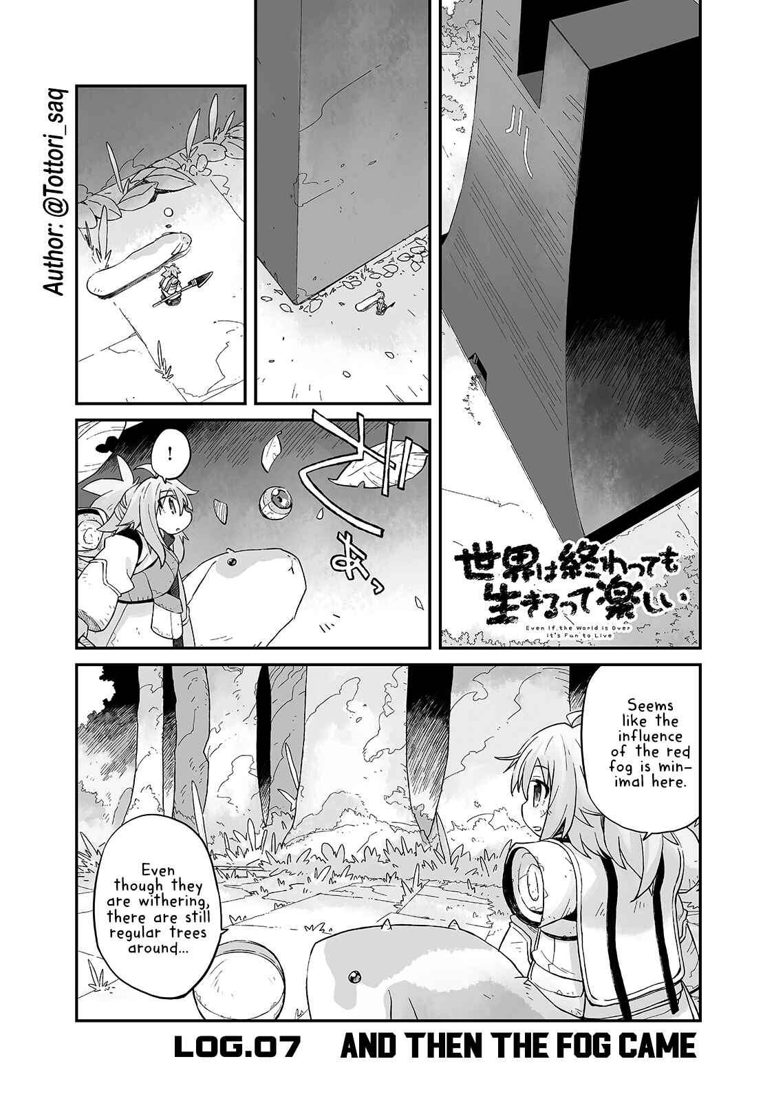 Sekai wa Owattemo Ikirutte Tanoshii Chapter 7 - Page 1