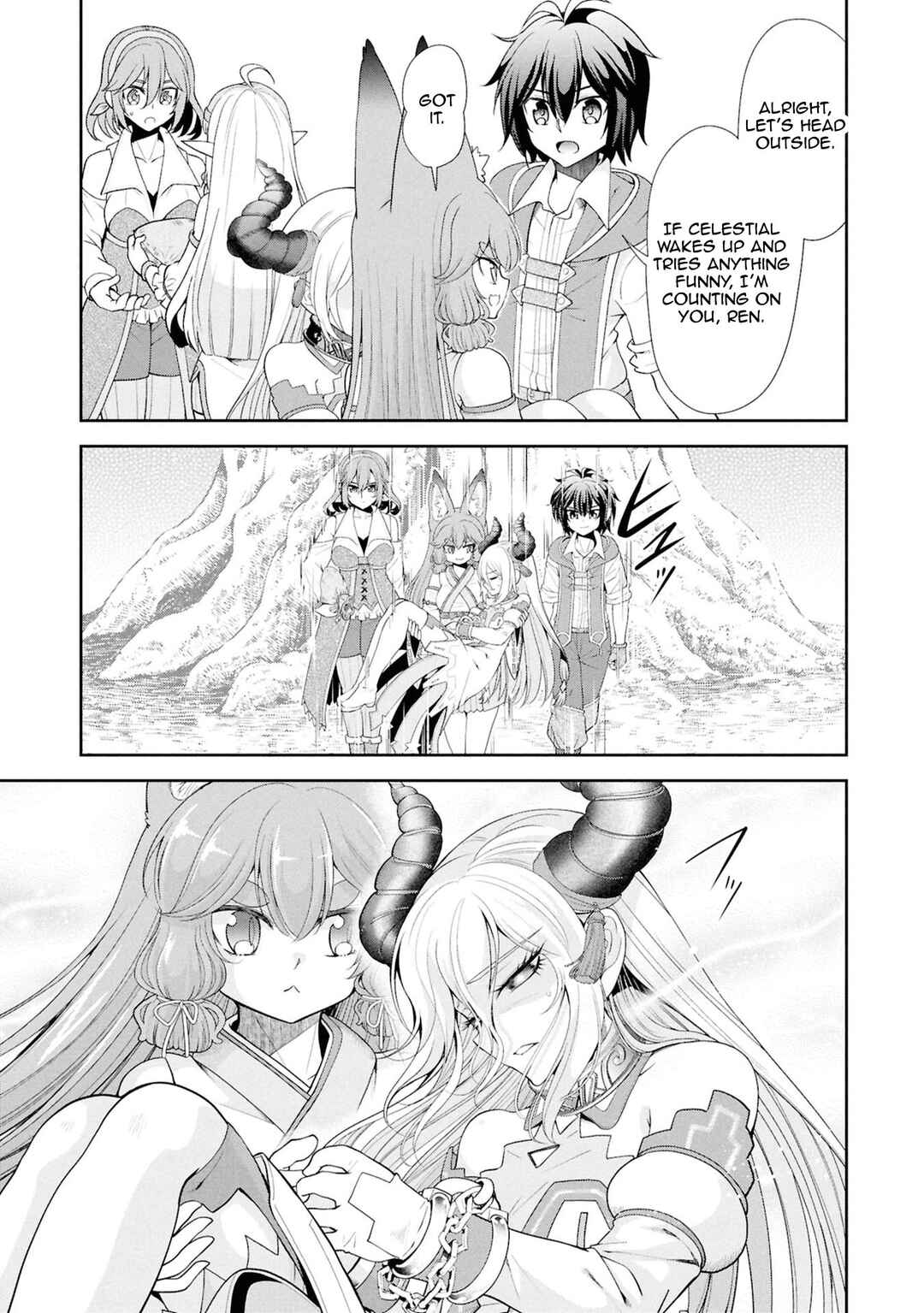 Tenohira Kaitaku Mura de Isekai Kenkokuki ~Fueteku Yome-tachi to Nonbiri Mujintou Life~ Chapter 59 - Page 3