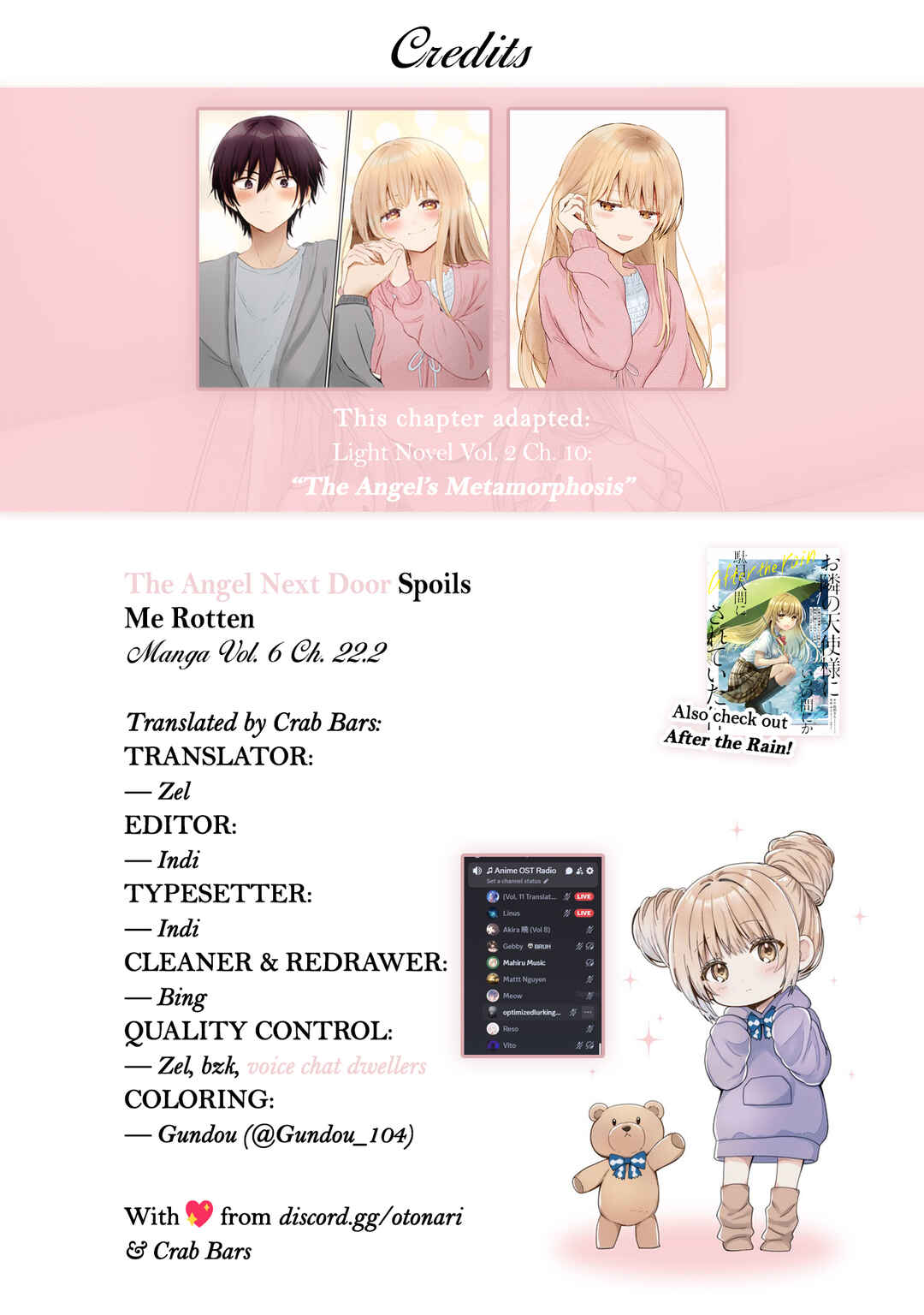 Otonari no Tenshi-sama ni Itsunomanika Dame Ningen ni Sareteita Ken Chapter 22.2 - Page 14