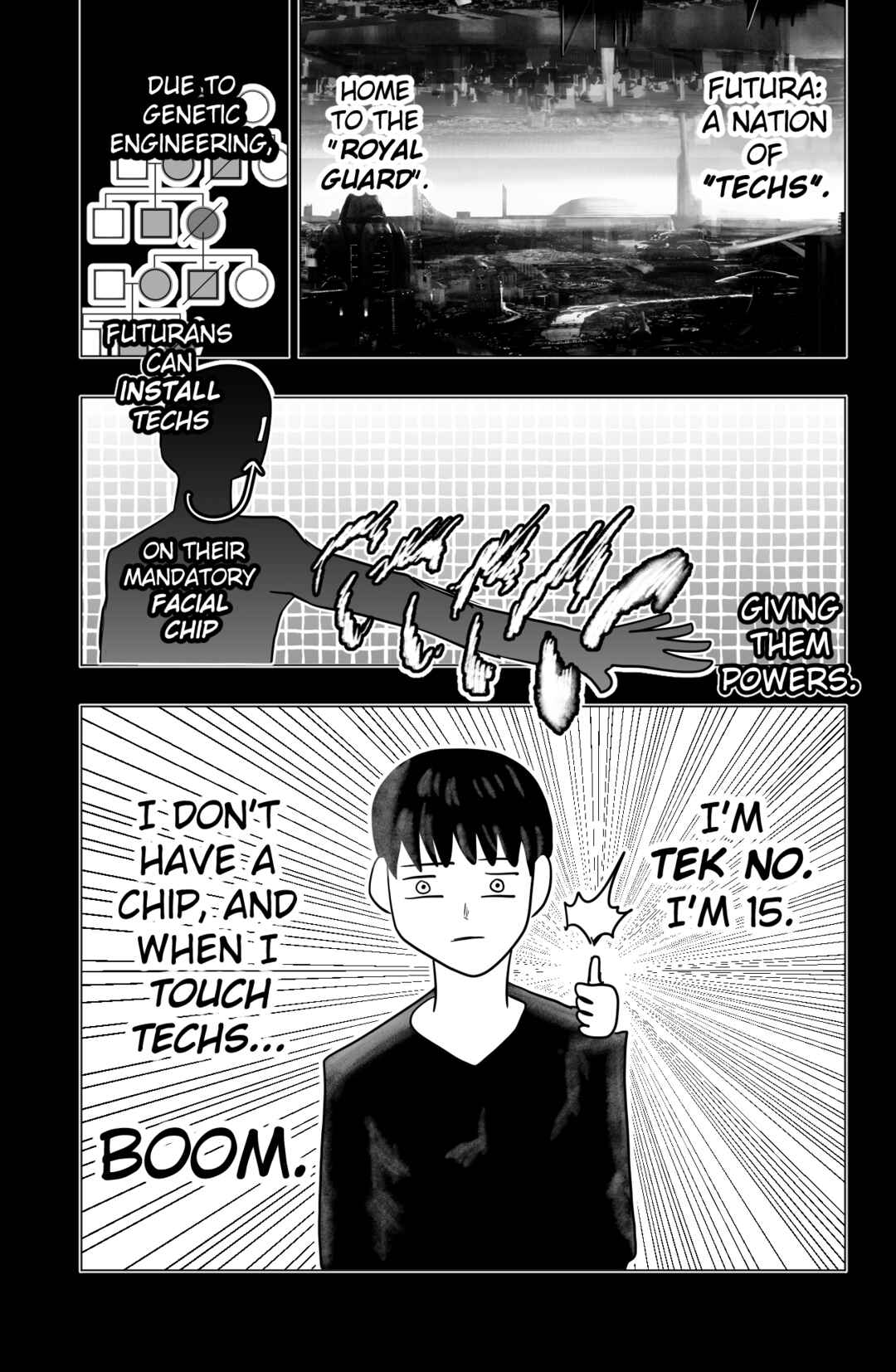 TEKNO: Sci-Fi Shonen Manga! Chapter 1 - Page 4