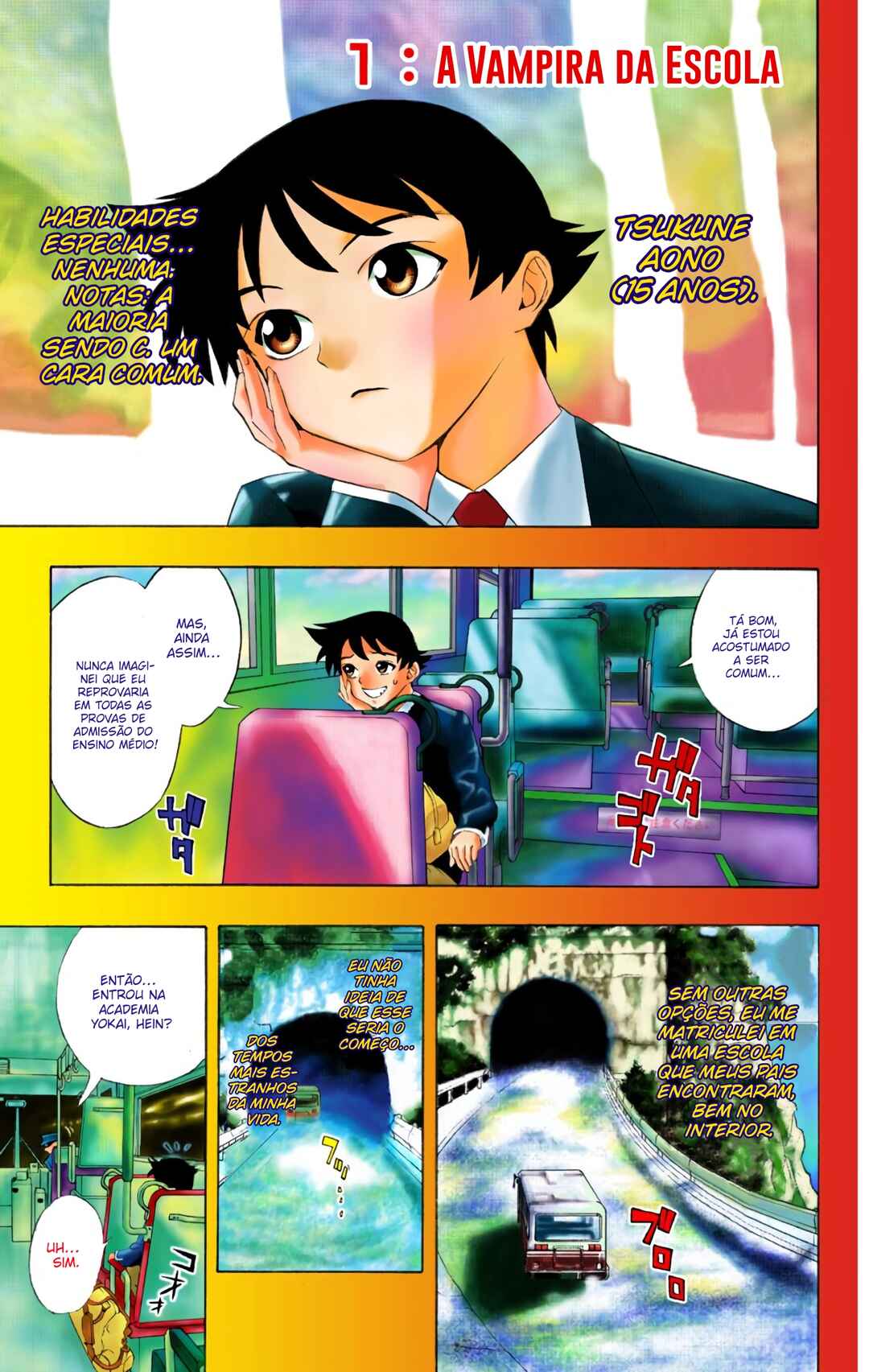 Rosario+Vampire (Official Colored) Chapter 1 - Page 7