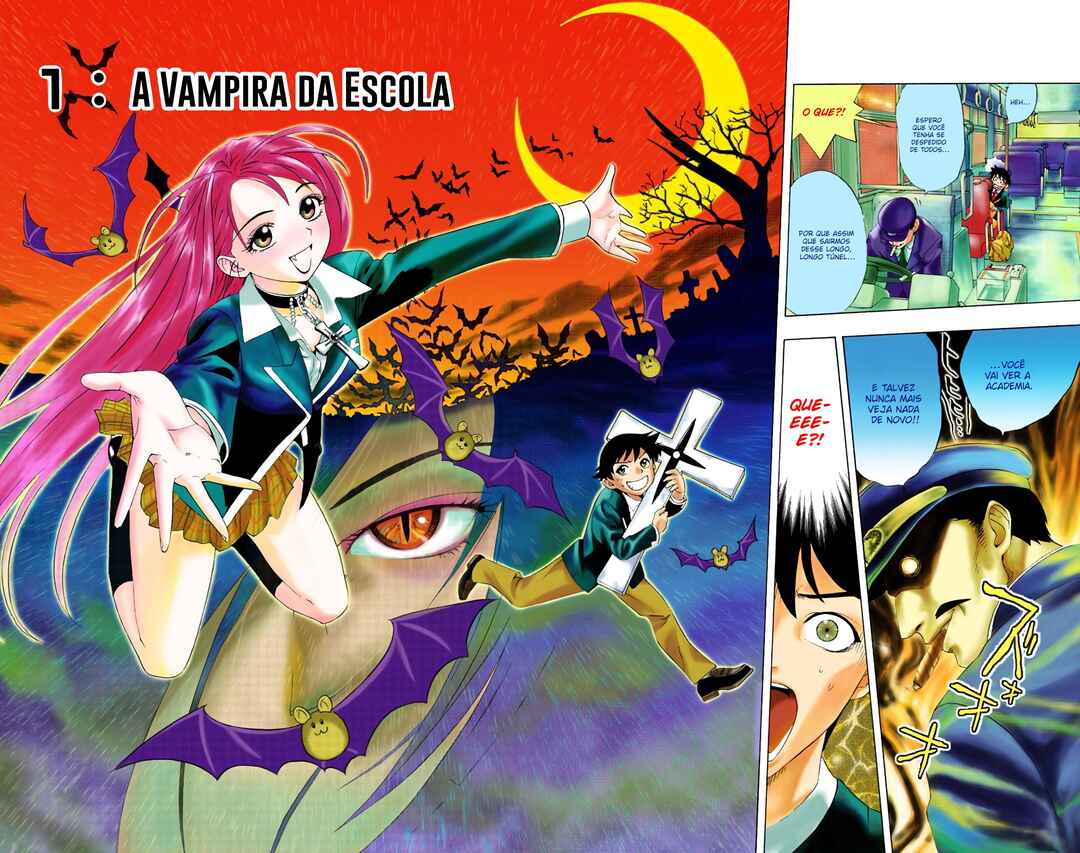 Rosario+Vampire (Official Colored) Chapter 1 - Page 8