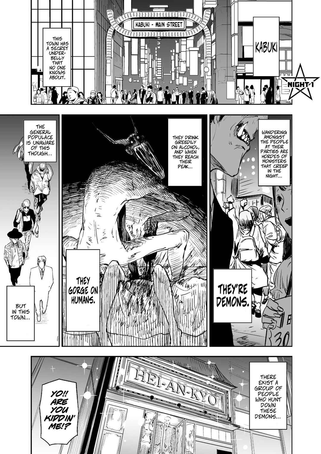Kabuki-chou Onmyouji Chapter 1 - Page 1