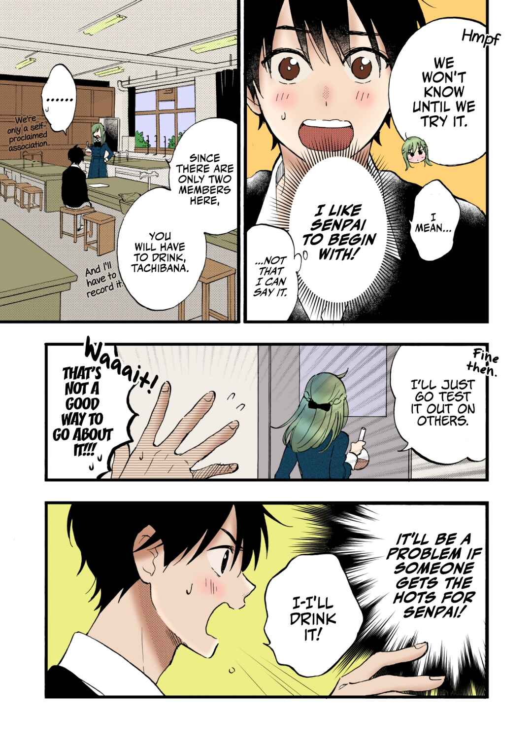 Me and Senpai's Lab Chapter Oneshot (fan colored) - Page 2