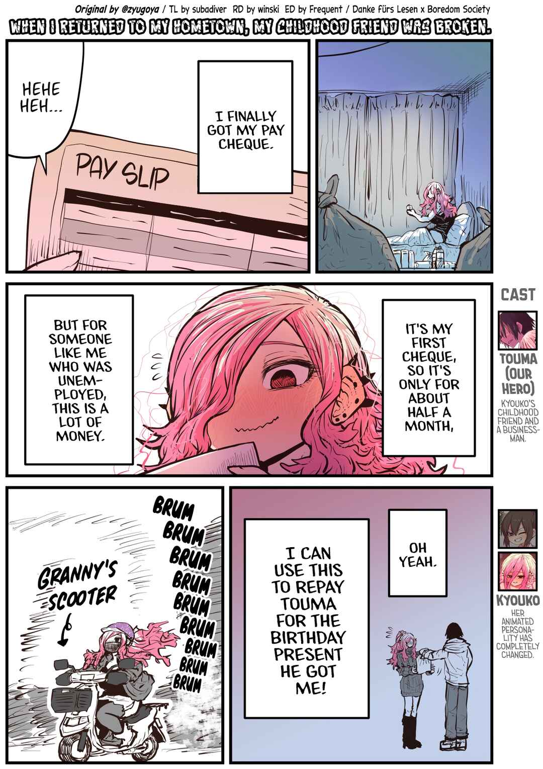 Jimoto ni Kaettekitara Osananajimi ga Kowareteta Chapter 24 - Page 1