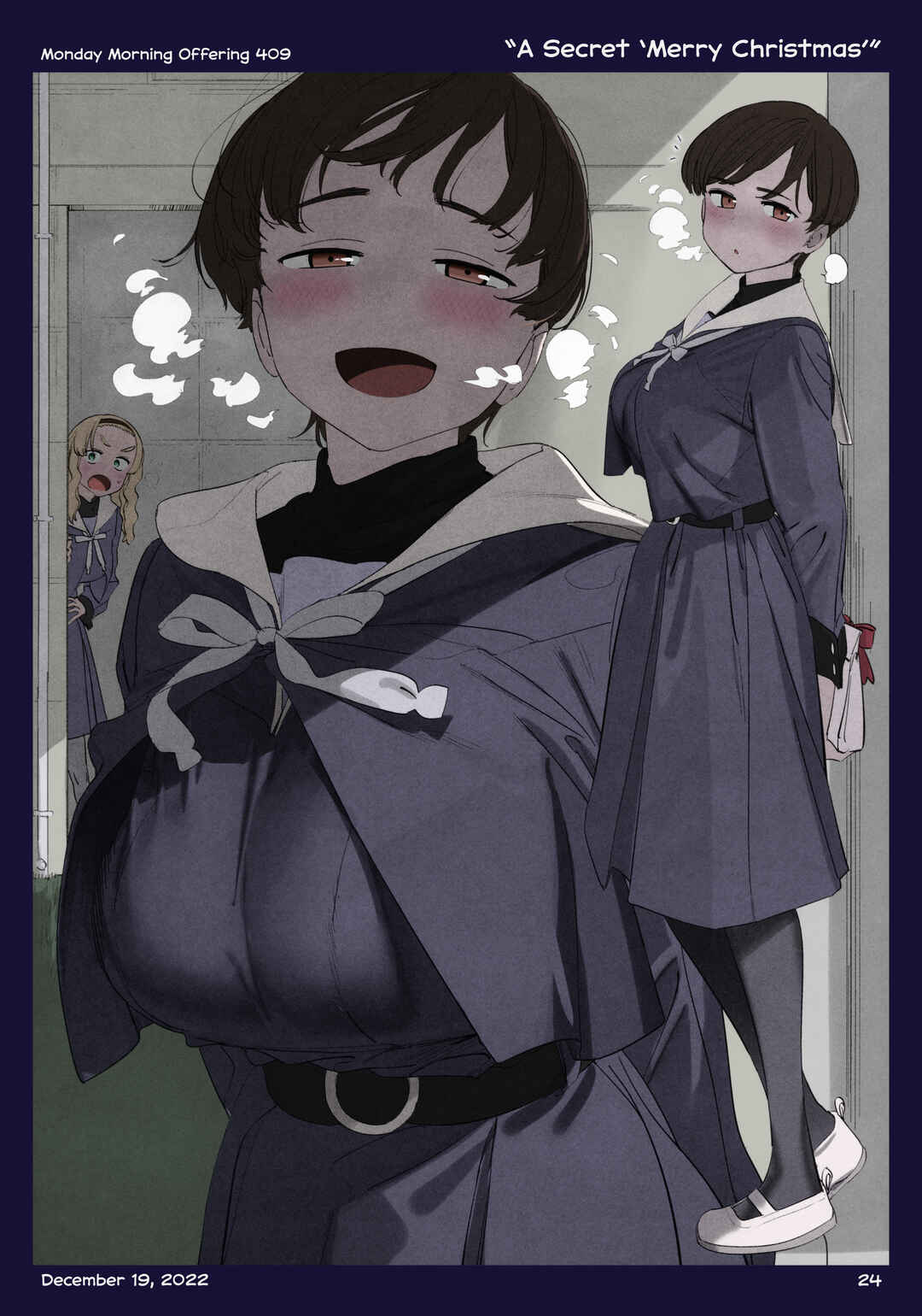 Getsuyoubi no Tawawa (Twitter Webcomic) (Fan Colored) Chapter 44 - Page 24