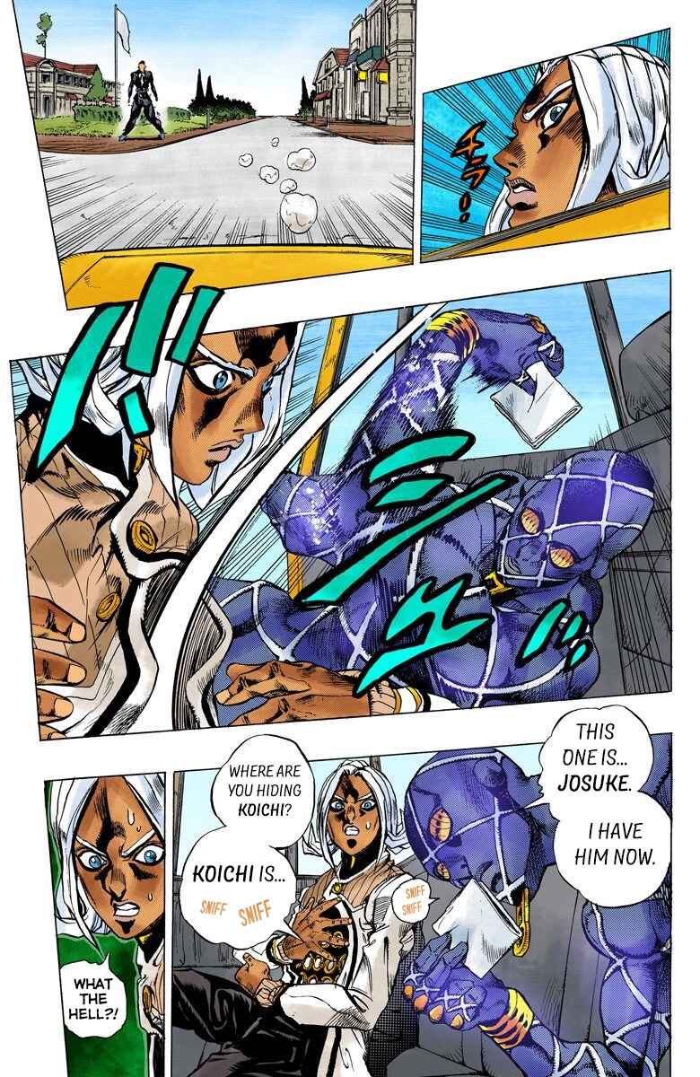 JoJo no Kimyou na Bouken: Part 4 - Diamond wa Kudakenai Color-ban Chapter 142 - Page 17