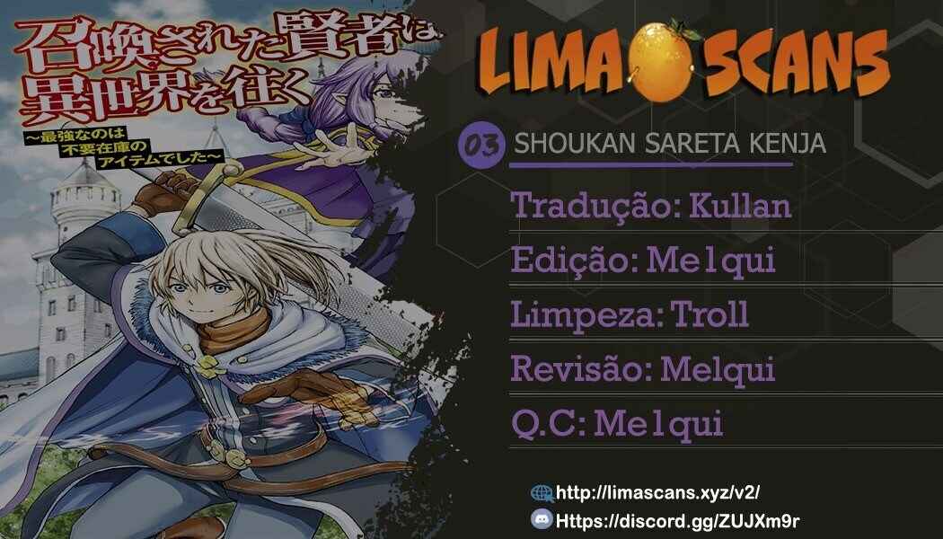 Shoukan Sareta Kenja wa Isekai o Yuku: Saikyou na no wa Fuyou Zaiko no Aitemu deshita Chapter 3 - Page 1