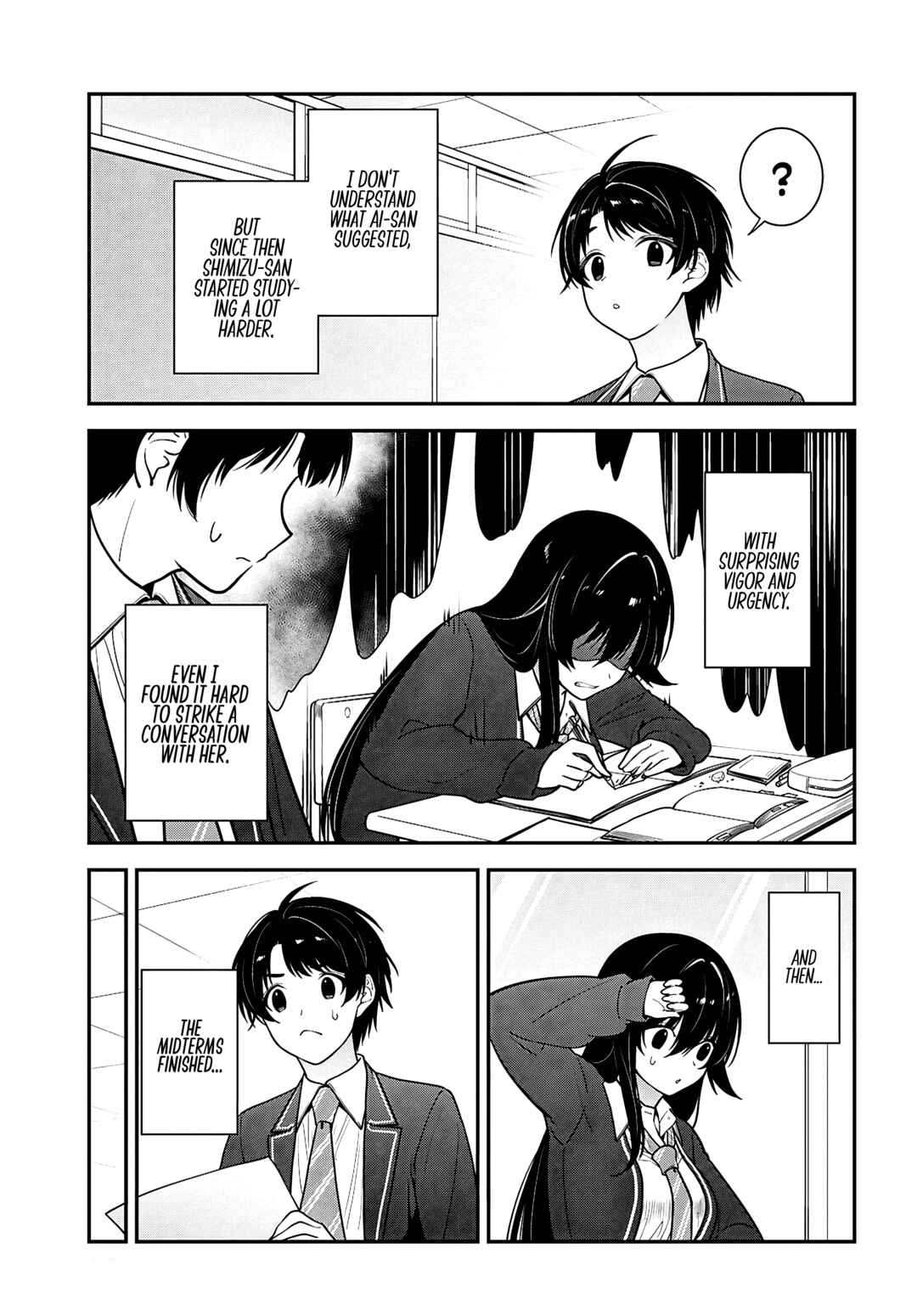 Tonari no Seki no Yankee Shimizu-san ga Kami wo Kuroku Sometekita Chapter 12 - Page 35