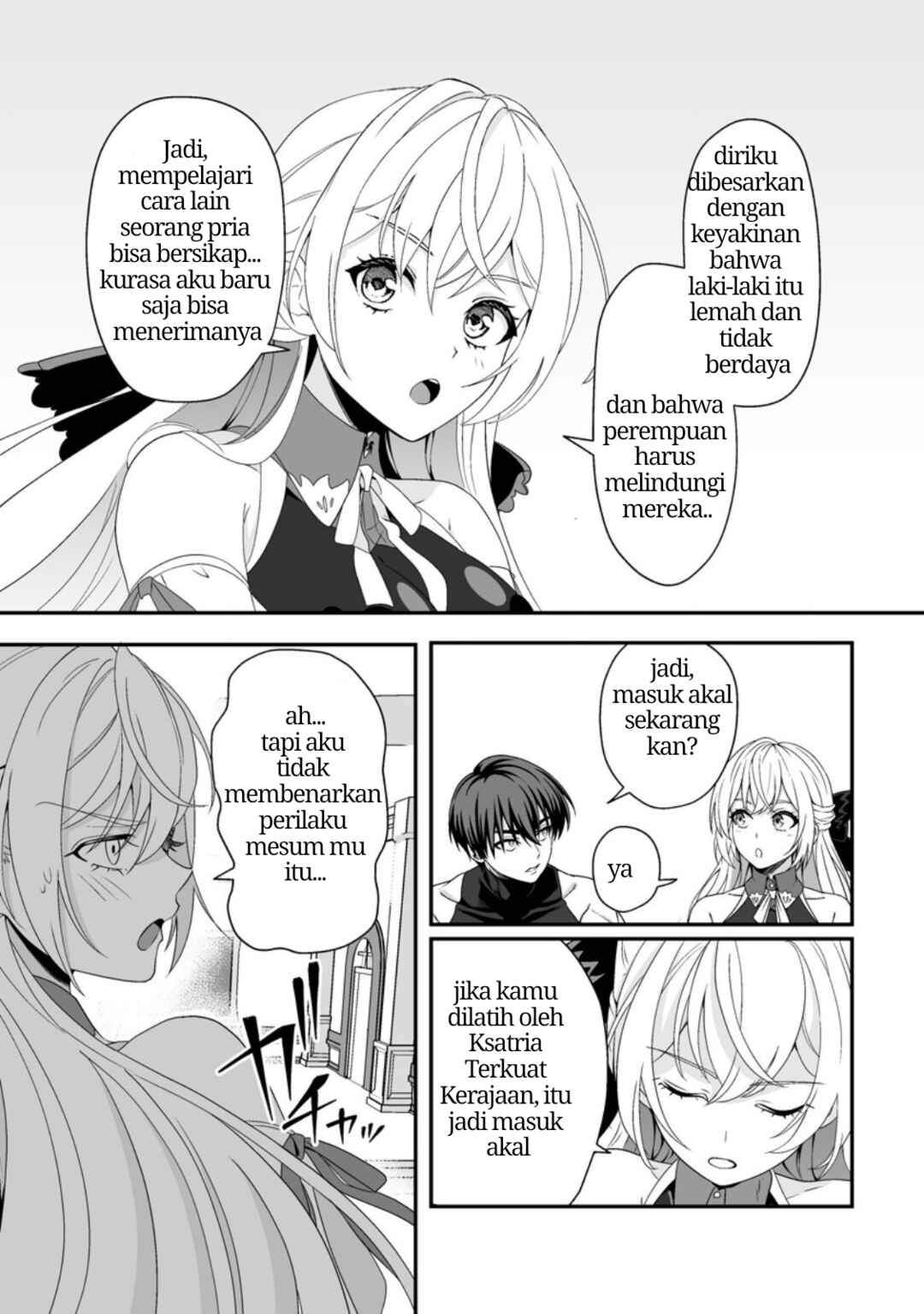 Teisou Gyakuten Sekai de Yuiitsu no Otoko Kishi no Ore, Onna Kishi Gakuen ni Nyuugaku Shitara Nazeka Eiyou Atsukai Sareta: Zetsurin Skill de Harem Musou Chapter 4.3 - Page 3