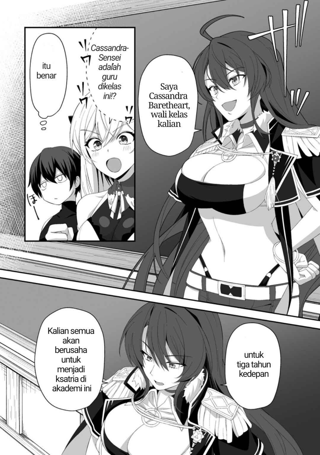 Teisou Gyakuten Sekai de Yuiitsu no Otoko Kishi no Ore, Onna Kishi Gakuen ni Nyuugaku Shitara Nazeka Eiyou Atsukai Sareta: Zetsurin Skill de Harem Musou Chapter 4.3 - Page 4