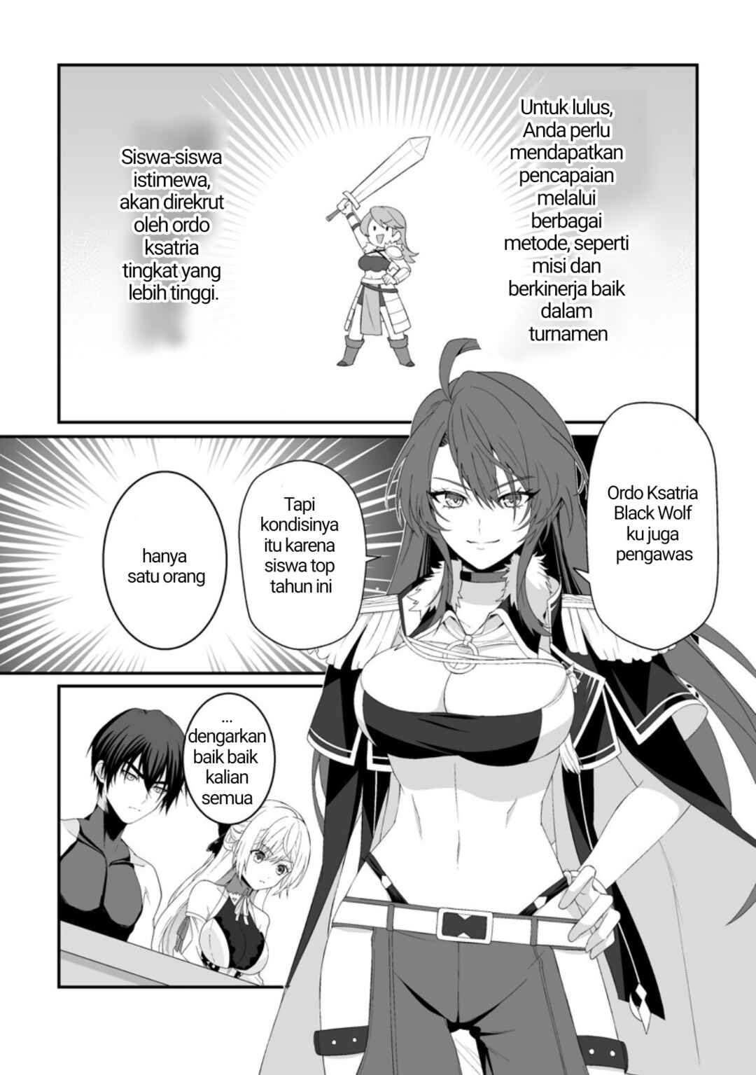 Teisou Gyakuten Sekai de Yuiitsu no Otoko Kishi no Ore, Onna Kishi Gakuen ni Nyuugaku Shitara Nazeka Eiyou Atsukai Sareta: Zetsurin Skill de Harem Musou Chapter 4.3 - Page 5