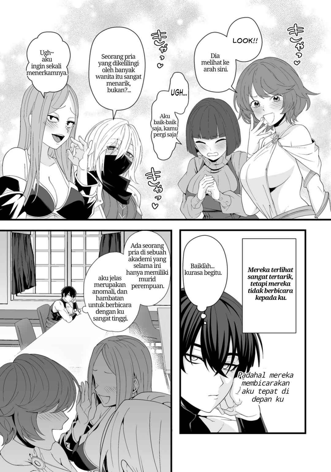 Teisou Gyakuten Sekai de Yuiitsu no Otoko Kishi no Ore, Onna Kishi Gakuen ni Nyuugaku Shitara Nazeka Eiyou Atsukai Sareta: Zetsurin Skill de Harem Musou Chapter 4.3 - Page 8