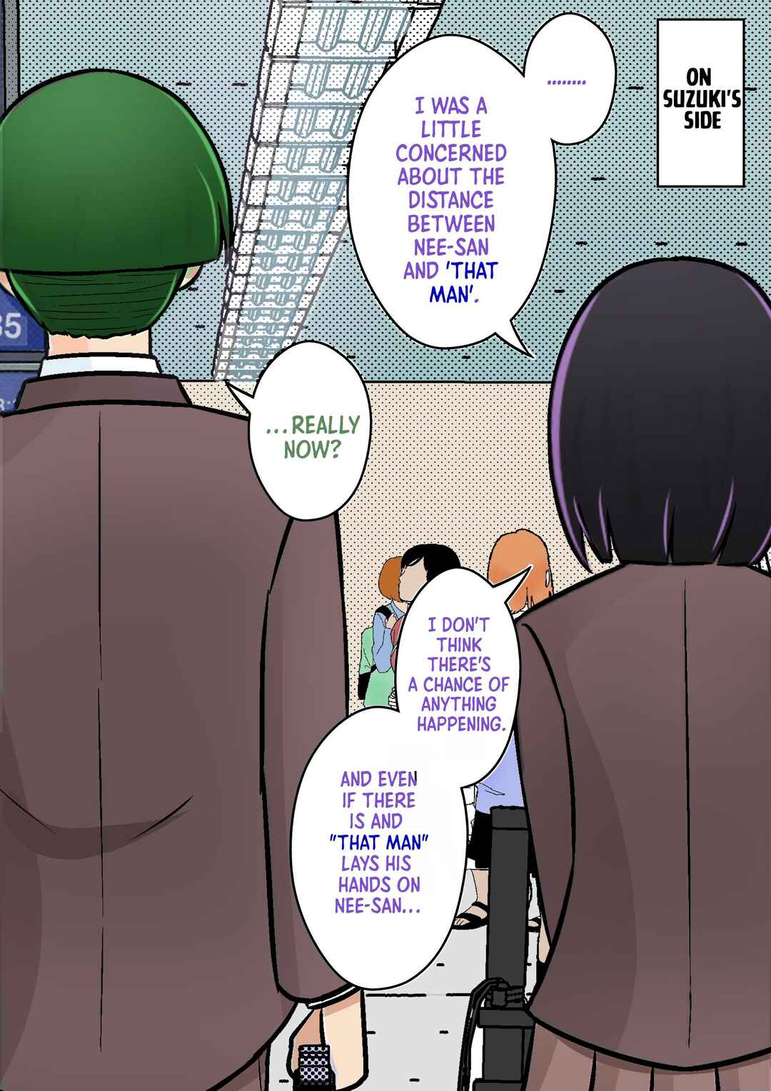 Danjo-hi 1:39 no Heikou Sekai wa Omoi no Hoka Futsuu (Fan Colored) Chapter 99 - Page 3