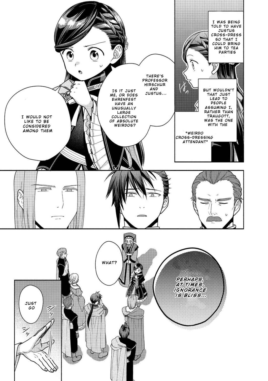 Honzuki no Gekokujou: Shisho ni Naru tame ni wa Shudan o Erandeiraremasen—Dai-4 Bu: Kizokuin no Toshokan o Sukuitai! Chapter 51 - Page 11