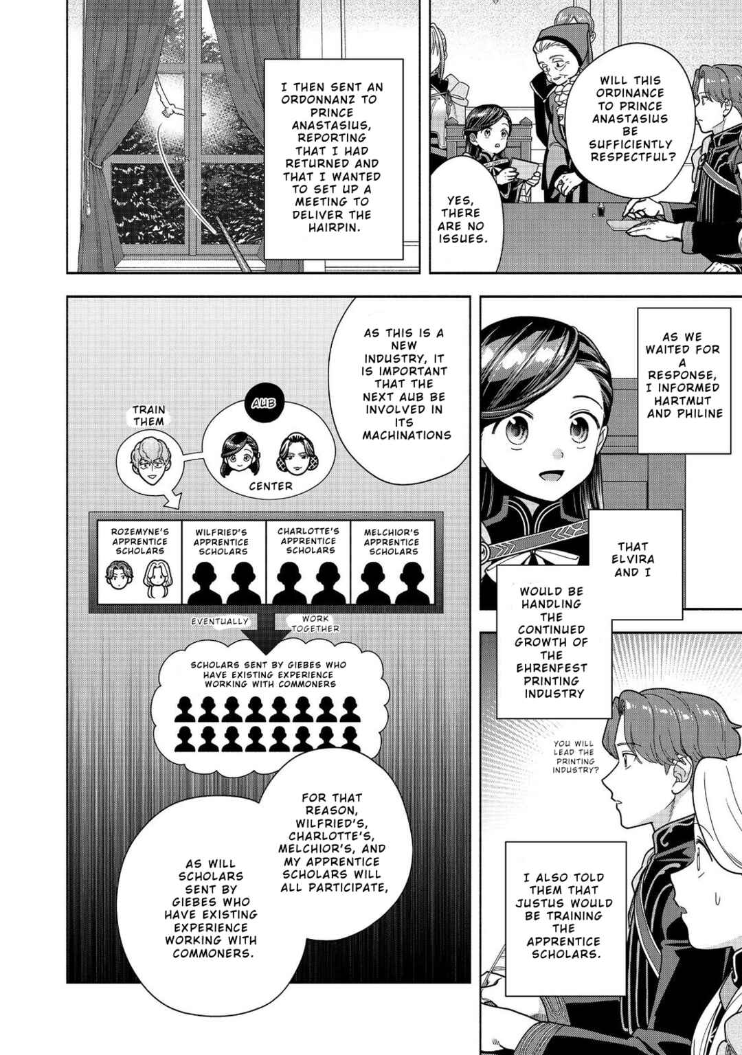 Honzuki no Gekokujou: Shisho ni Naru tame ni wa Shudan o Erandeiraremasen—Dai-4 Bu: Kizokuin no Toshokan o Sukuitai! Chapter 51 - Page 32