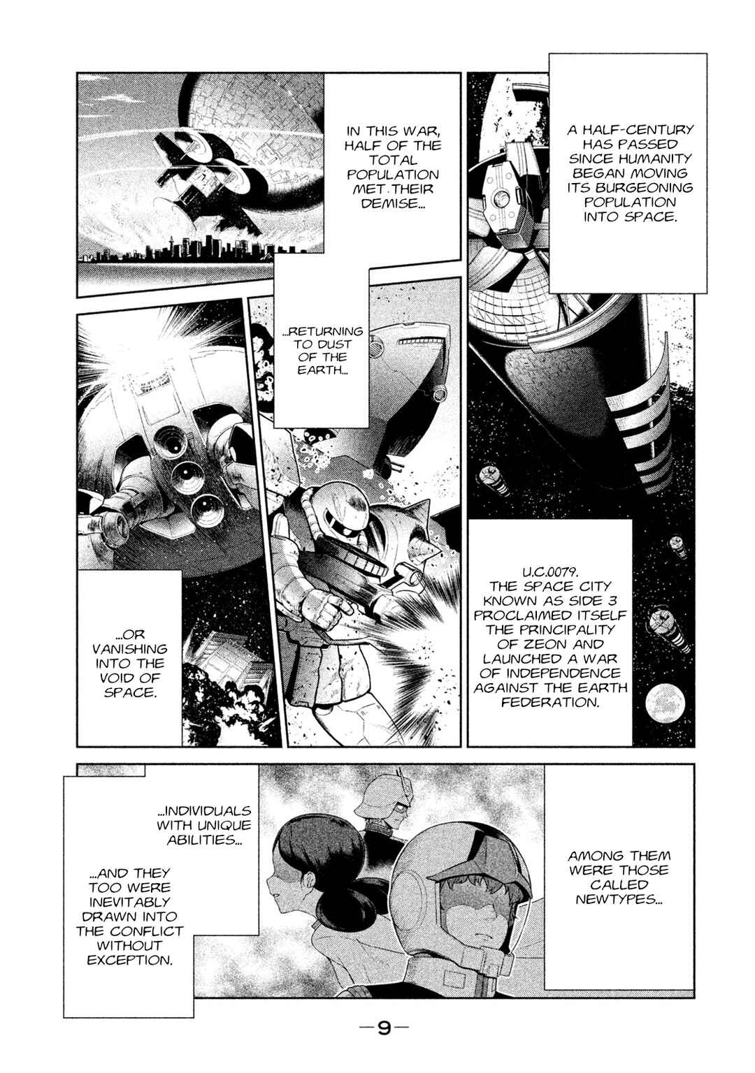 Kidou Senshi Gundam Twilight Axis Chapter 1 - Page 9