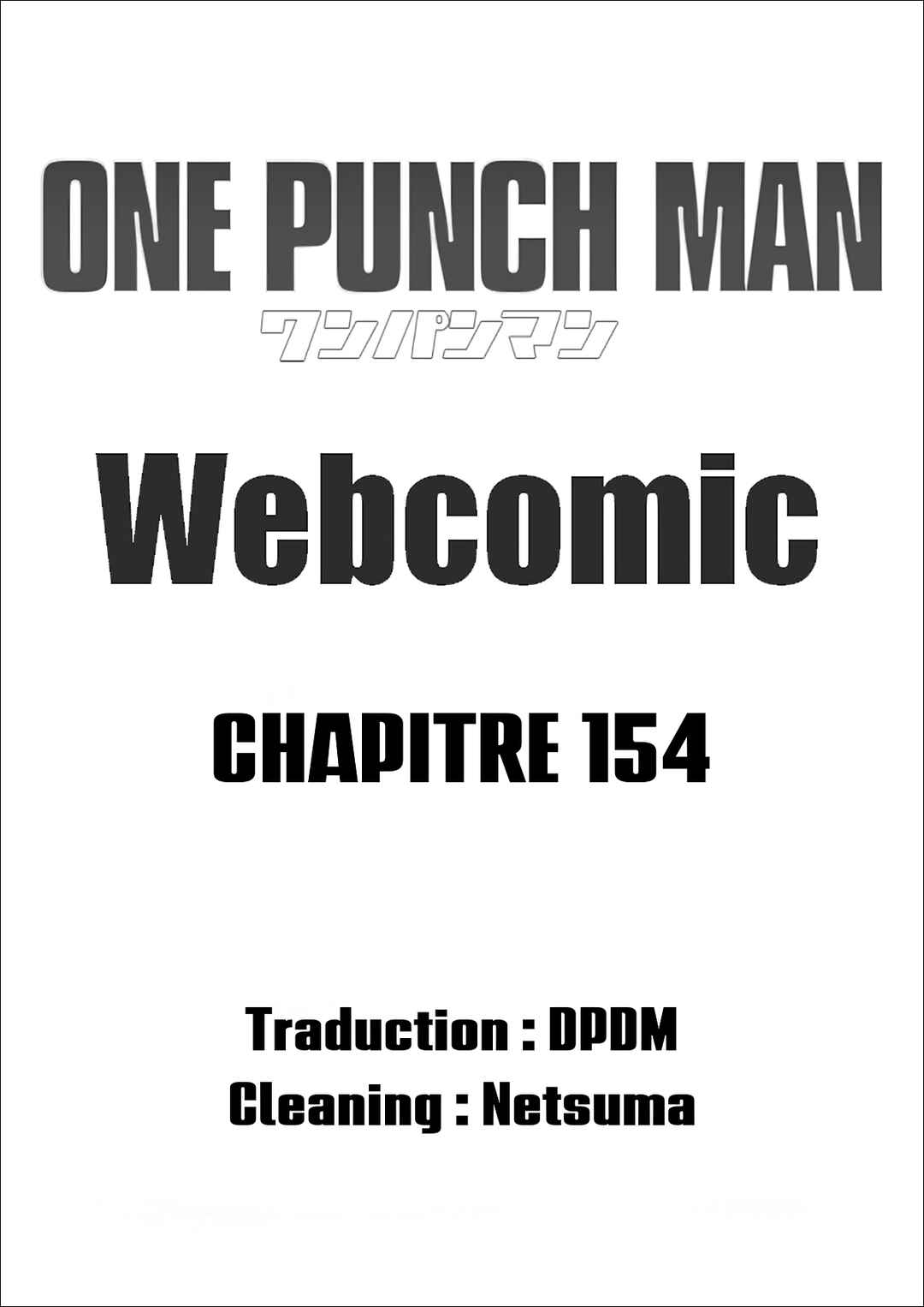 One Punch-Man (Webcomic) Chapter 154 - Page 1