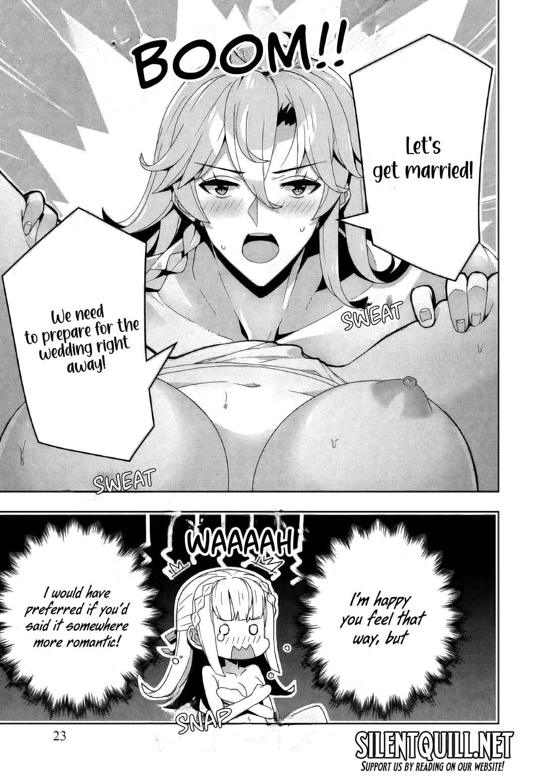 Oiroke Event no Ousa ni Teihyou no aru Watashi desuga Rival Reijou to shite no Shimei o Hatashimasu Chapter 15 - Page 21