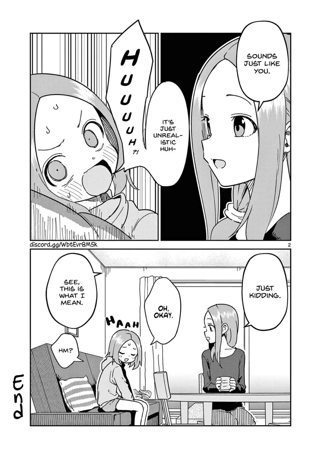 Karakai Jouzu no (Moto) Takagi-san Chapter 268.5 - Page 2