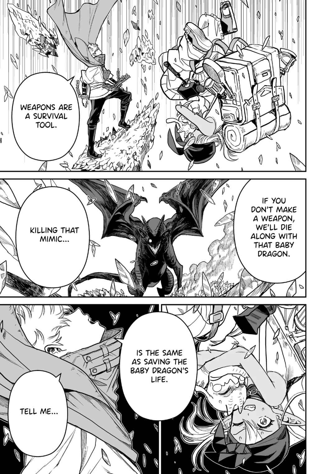 Abandoned: Tsuyosugite Buki ga Kowareru Yuusha to Buki Shokunin no Elf Chapter 5 - Page 7