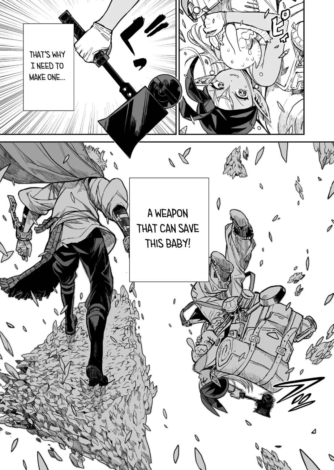 Abandoned: Tsuyosugite Buki ga Kowareru Yuusha to Buki Shokunin no Elf Chapter 5 - Page 9