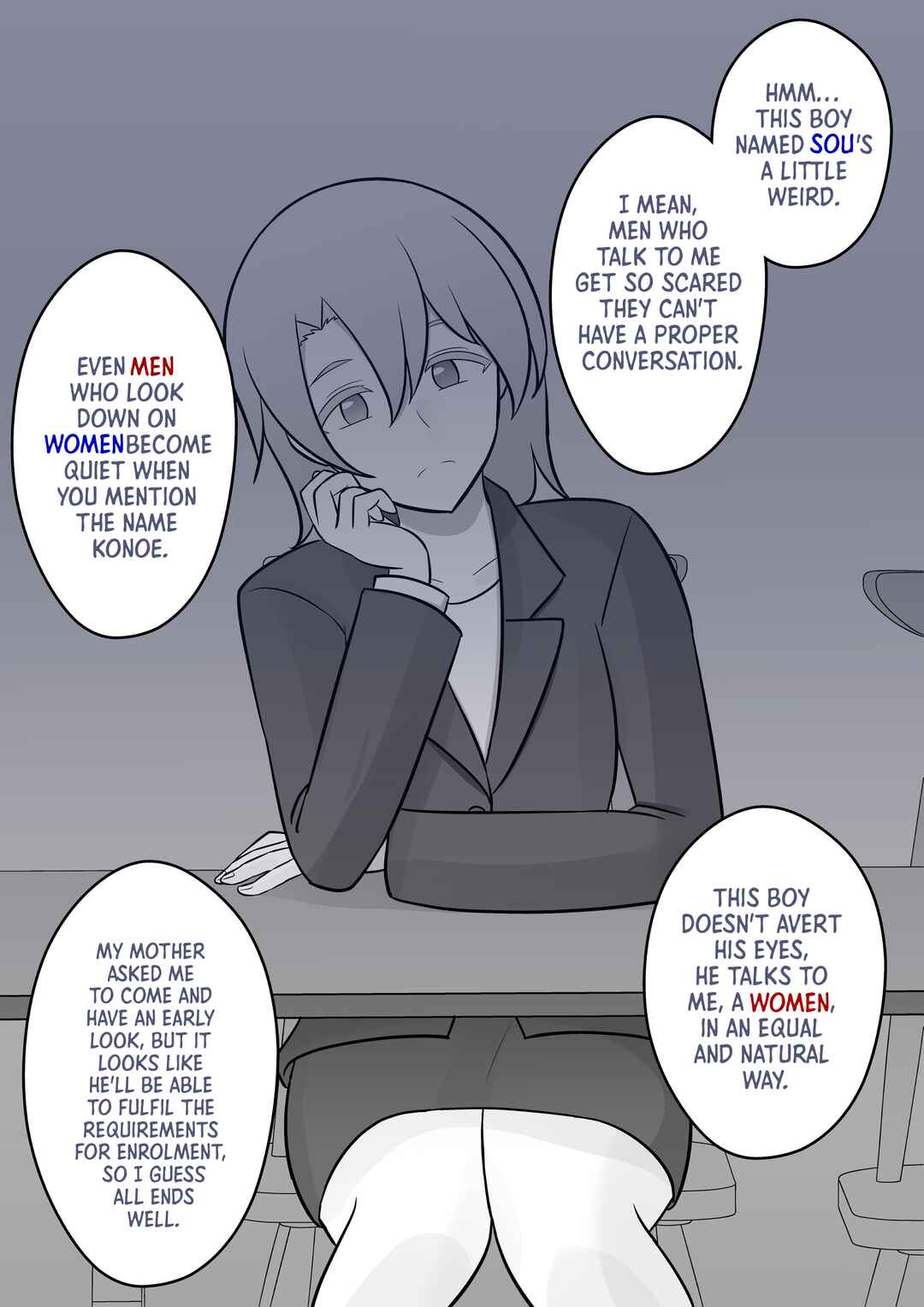 Danjo-hi 1:39 no Heikou Sekai wa Omoi no Hoka Futsuu Chapter 40 - Page 2