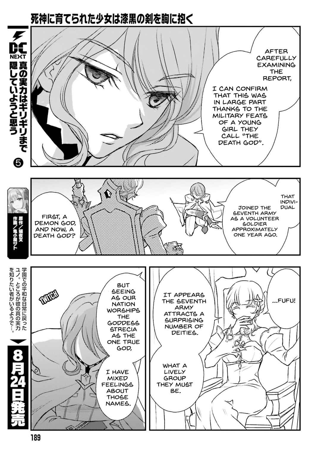 Shinigami ni Sodaterareta Shoujo wa Shikkoku no Tsurugi o Mune ni Idaku Chapter 40 - Page 19