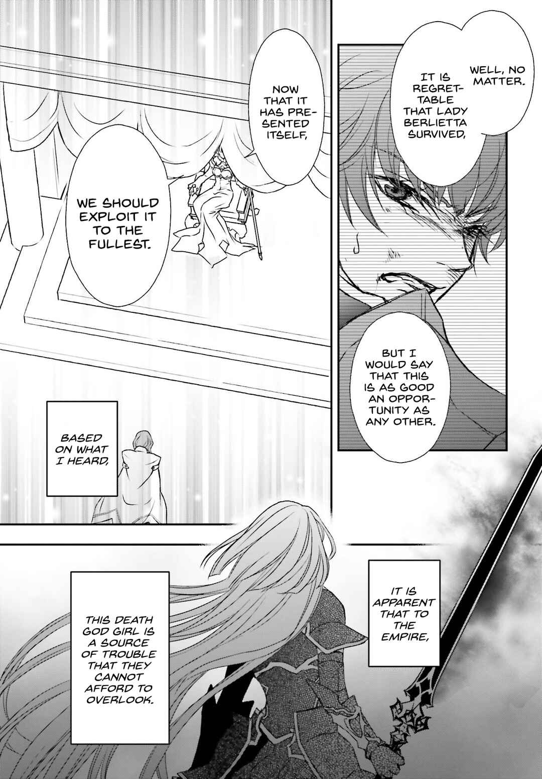 Shinigami ni Sodaterareta Shoujo wa Shikkoku no Tsurugi o Mune ni Idaku Chapter 40 - Page 21