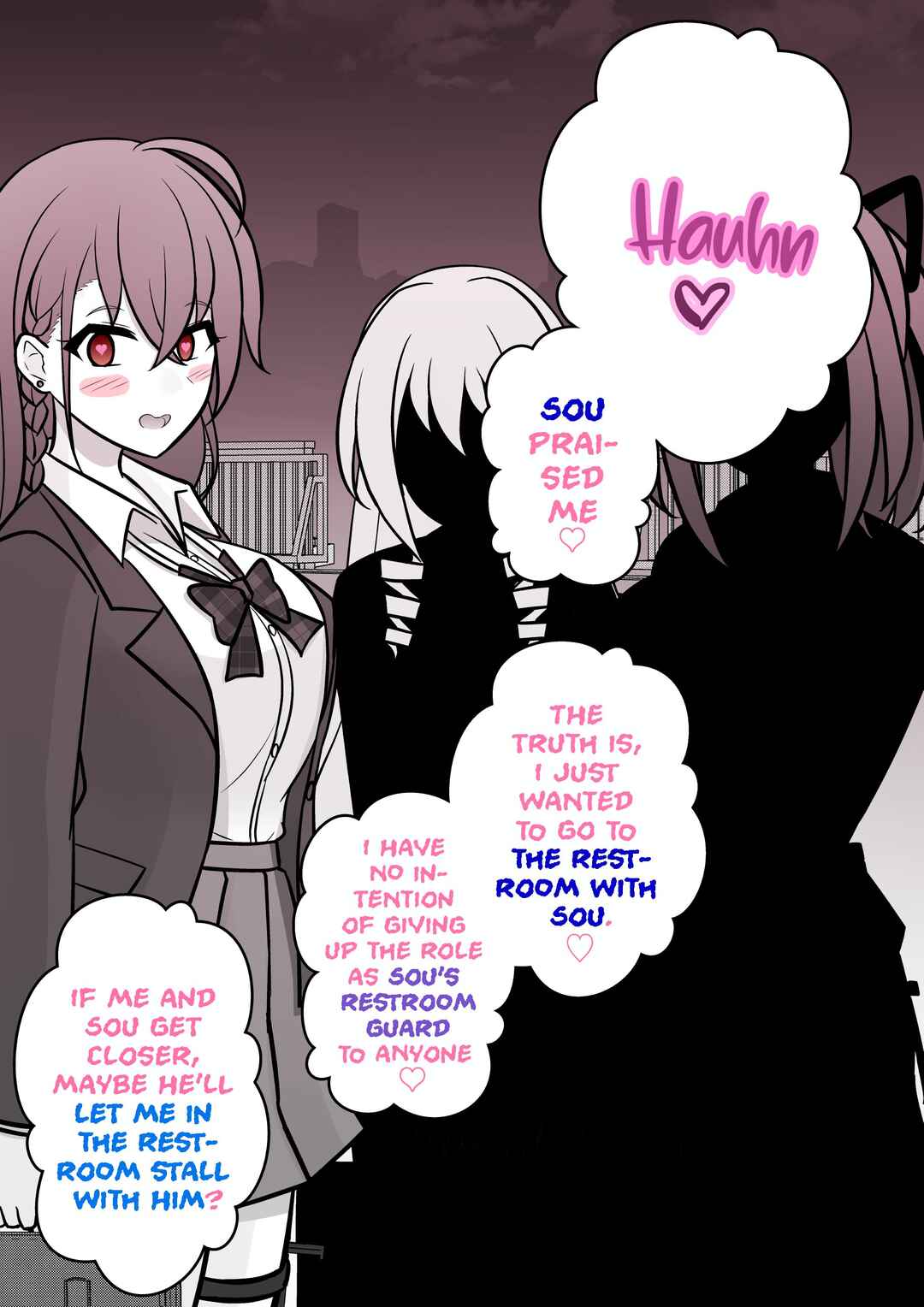 Danjo-hi 1:39 no Heikou Sekai wa Omoi no Hoka Futsuu (Fan Colored) Chapter 115 - Page 12