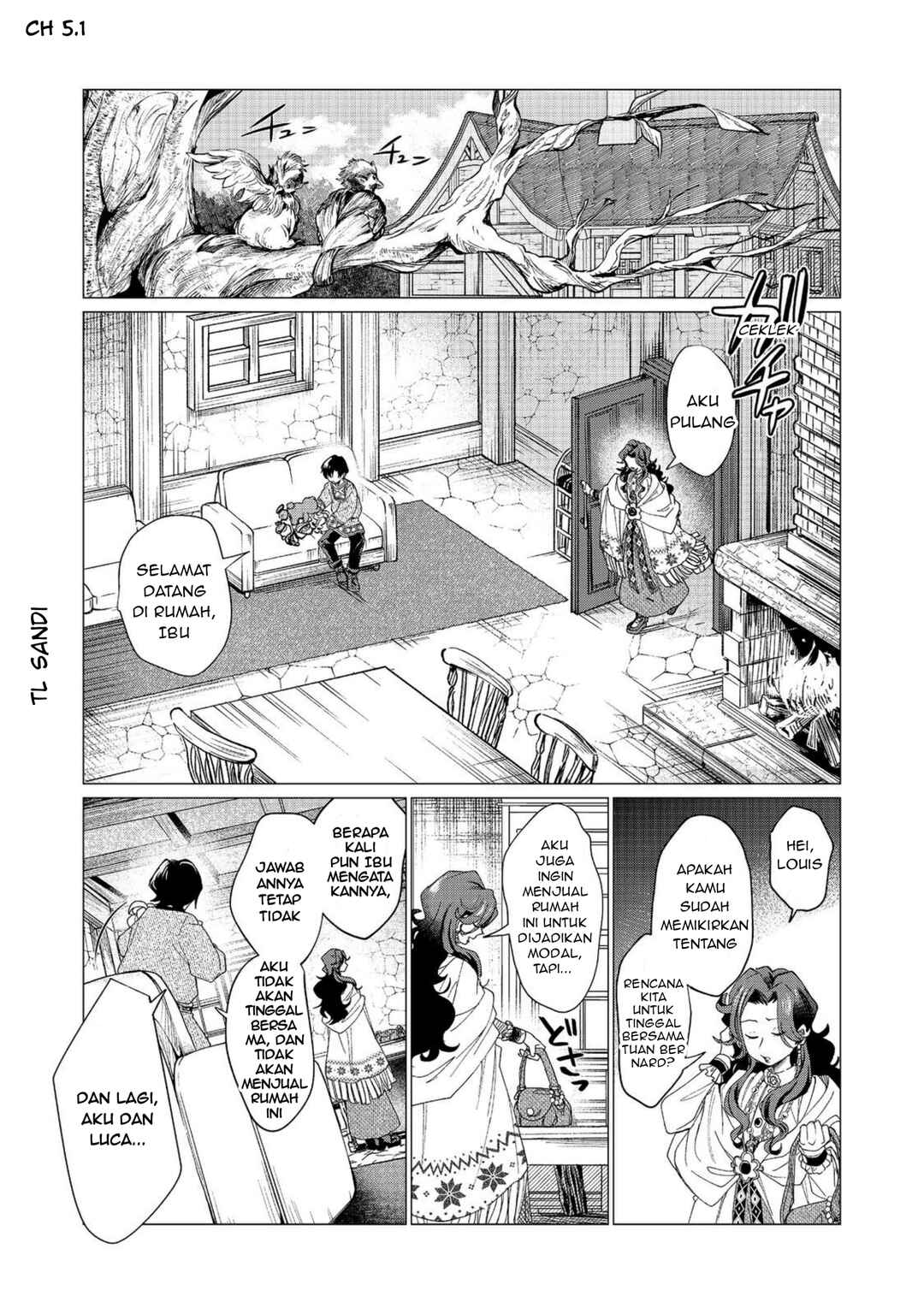 Sofubo Wo Tazunete Iede Kyodai Ni Nin Tabi Haha to No Wakare, Nigiyakana Tabiji Chapter 5.1 - Page 1