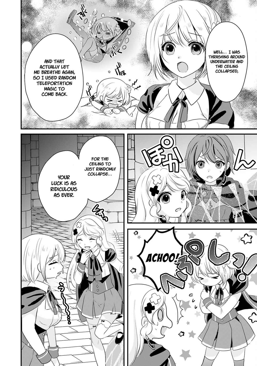 Koun-chi 999 no Watashi, Sokushi Mahou ga Zettai ni Seikou suru no de Sekai Saikyou desu: Mahou-chi 1 de Tsuihousaremashita ga, Kakuritsu Cheat de Moriagaru Chapter 22 - Page 4