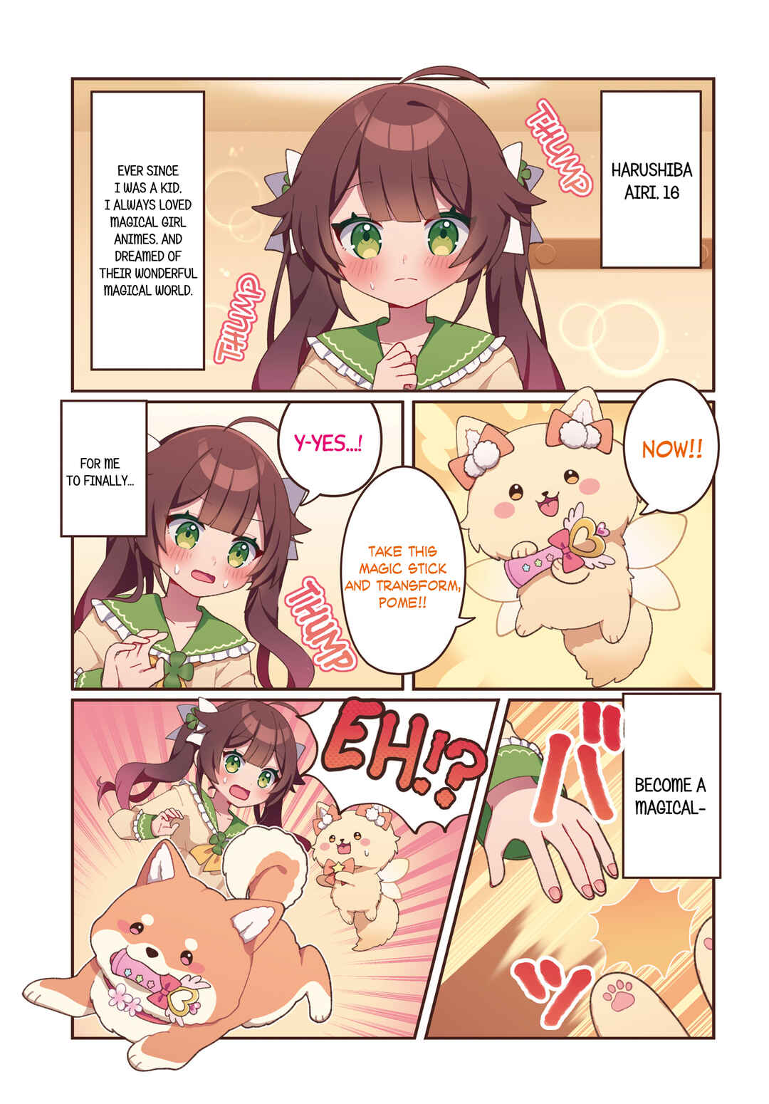 Mahou Shiba Inu★Hanamaru Chapter 1 - Page 1