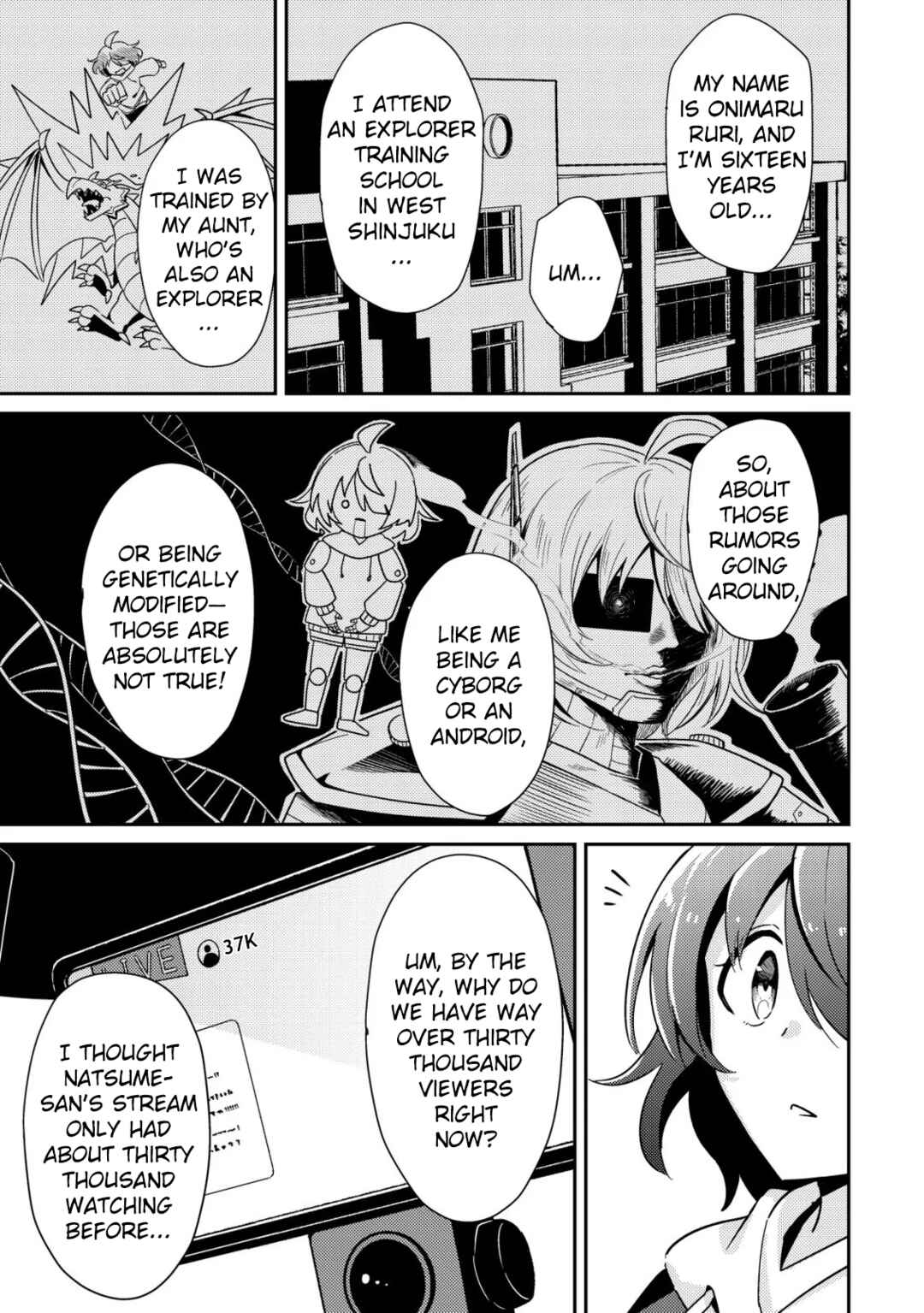 [Hihou] Komyuryoku 0 Otaku Shoujo, Dragon wo One Punch de Shizumete Yuumei Haishinsha wo Tasuketara Fuhon'i Buzz ga Tomaranai Chapter 2 - Page 16