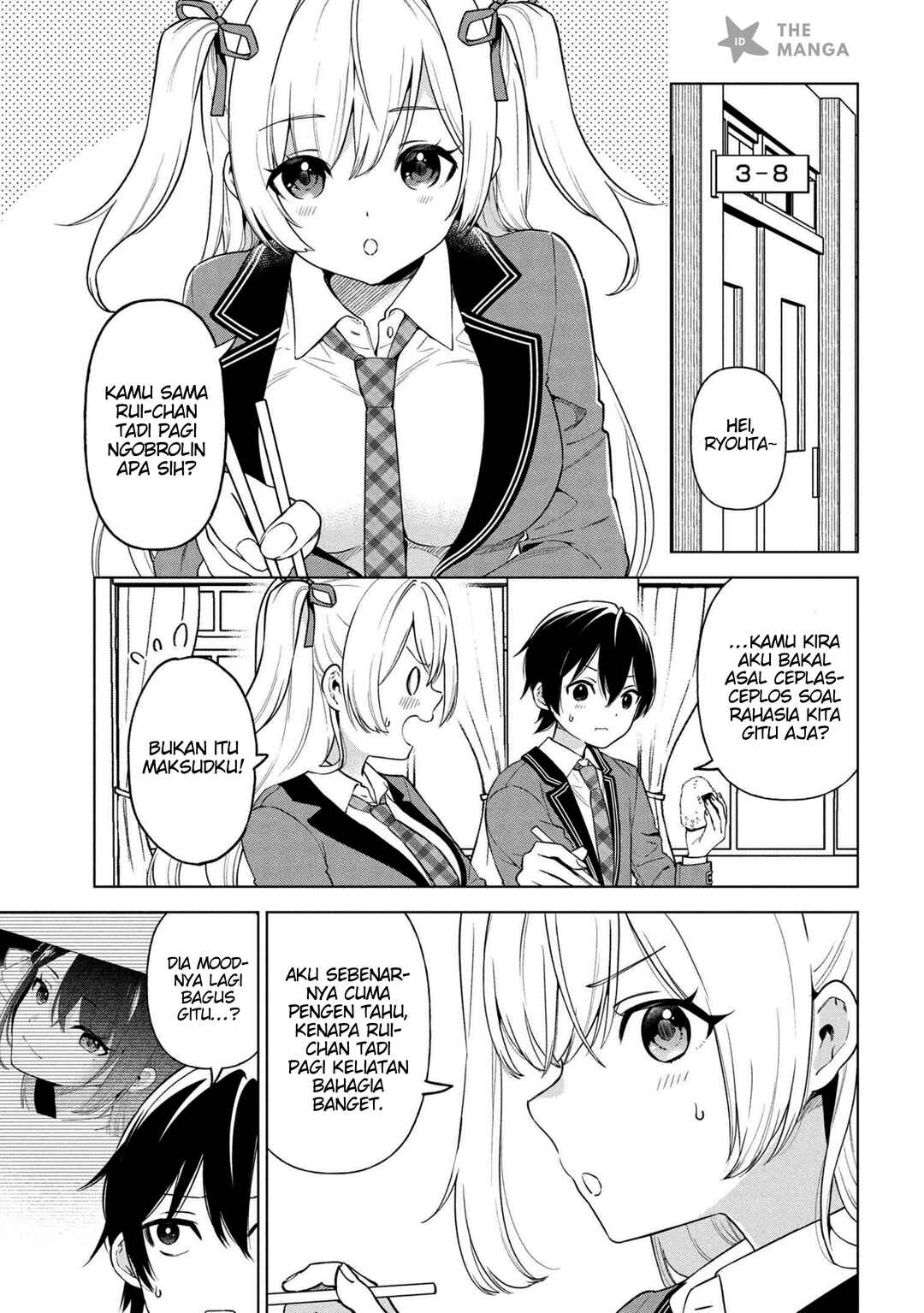 Inkya no Ore ga Sekigae de S-kyuu Bishoujo ni Kakomaretara Himitsu no Kankei ga Hajimatta. Chapter 3 - Page 8
