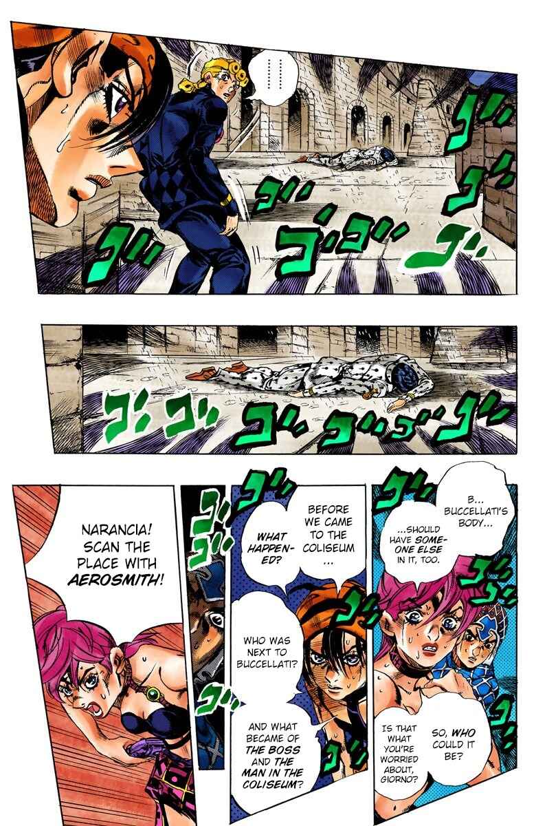 JoJo no Kimyou na Bouken: Part 5 - Ougon no Kaze Color-ban Chapter 134 - Page 7
